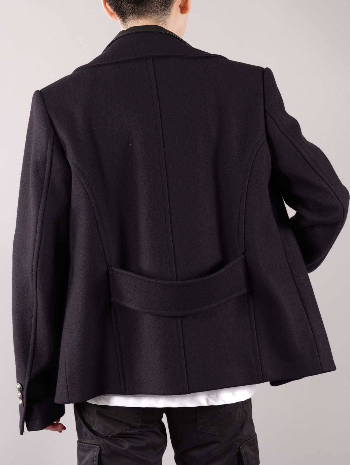 BALMAIN - BH2 DOUBLE COLLAR PEA JACKET / ダブルカラー Pコート ...