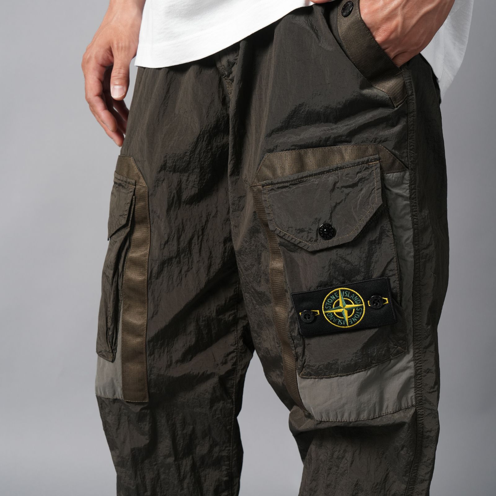 3100010 / CARGO PANTS 【NYLON METAL】【LOOSE FIT】 (コールグレー)