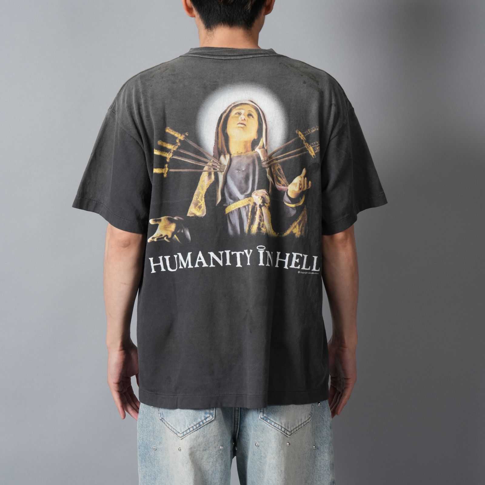 【ラスト1点】SM-MK8-0000-002 / SS T-SHIRT / JESUS / BLACK / Tシャツ (ブラック)