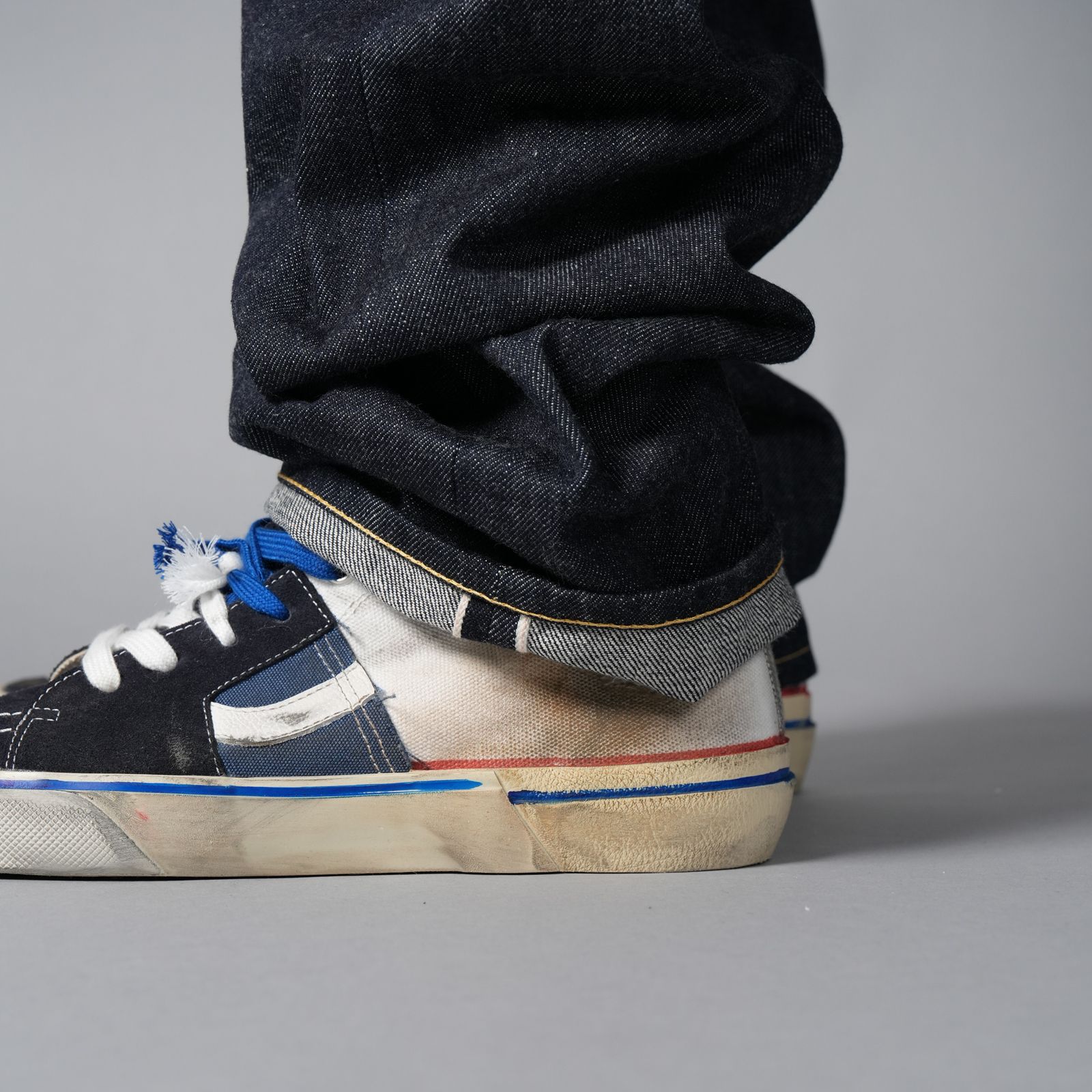 【残りわずか】【コラボ】SM-HR1-0000-C61 / BB_DENIM PNT /  5PKTS REGID / BLUE / デニムパンツ (ブルー)