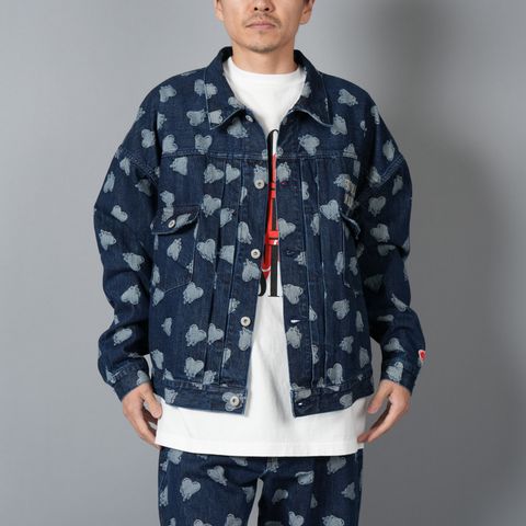 【ラスト1点】EU-HR8-0000-001 / EU DENIM JACKET / BLUE / デニムジャケット (ブルー)