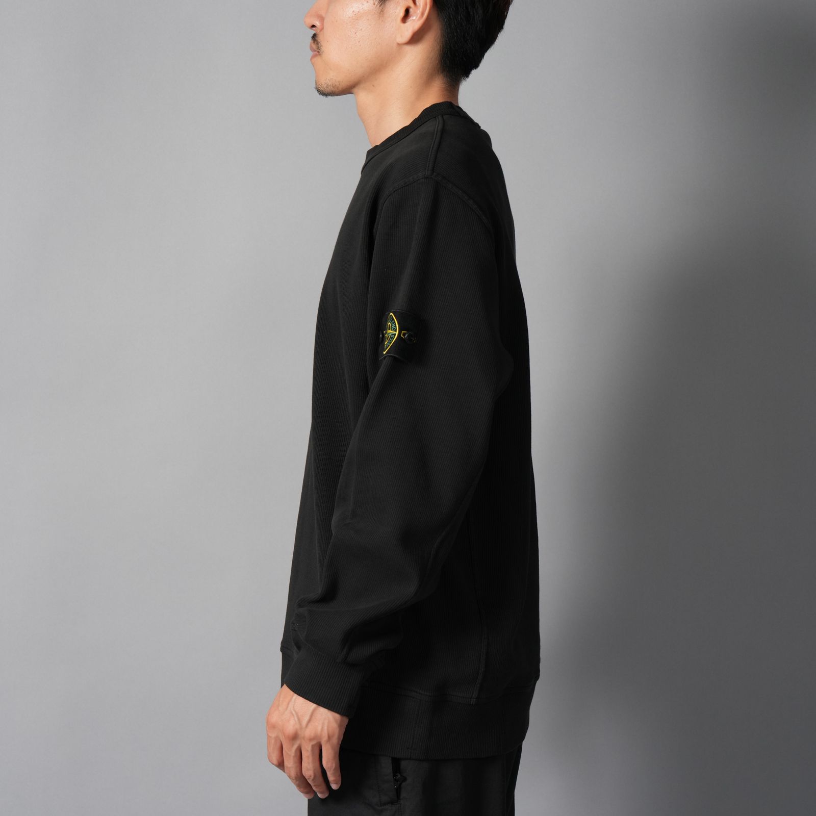 6100017 / ORGANIC COTTON INTERLOCK  / クルーネックスウェット(ブラック)