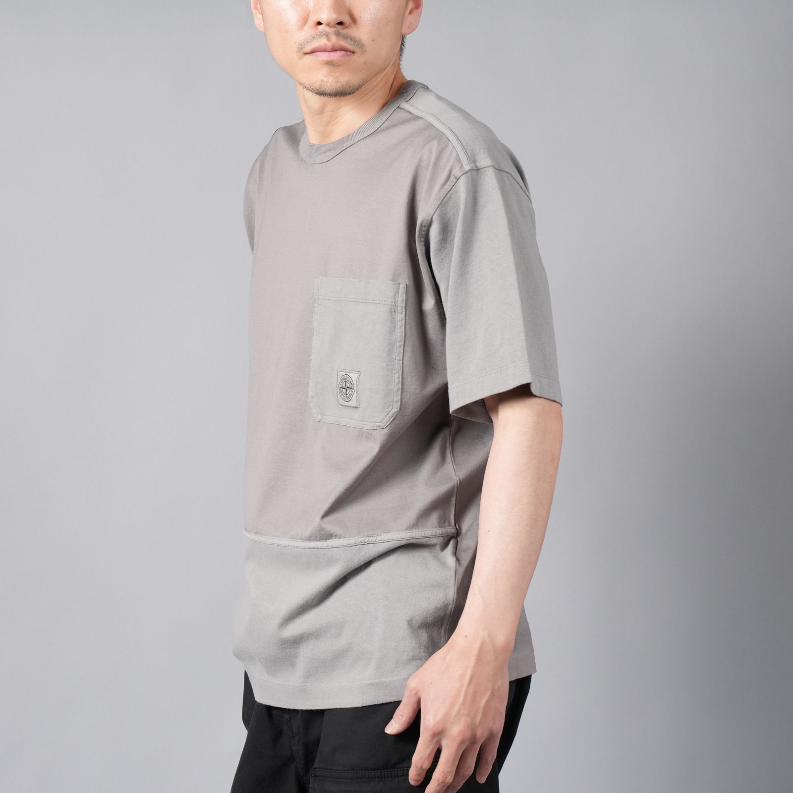 【ラスト1点】22944 / Tシャツ [ガーメントダイ] (ドーブグレー)