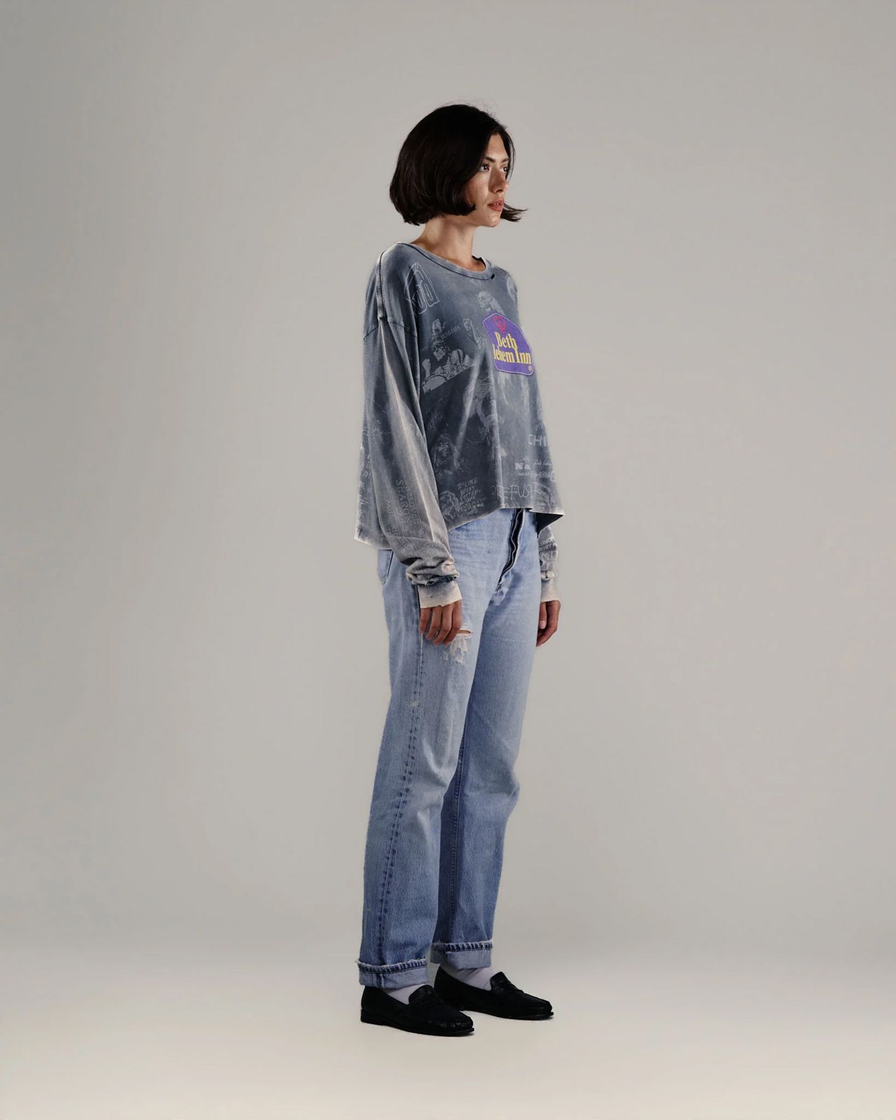 BETHLEHEM L/S TEE / ロンT・カットソー (ヴィンテージブラック)