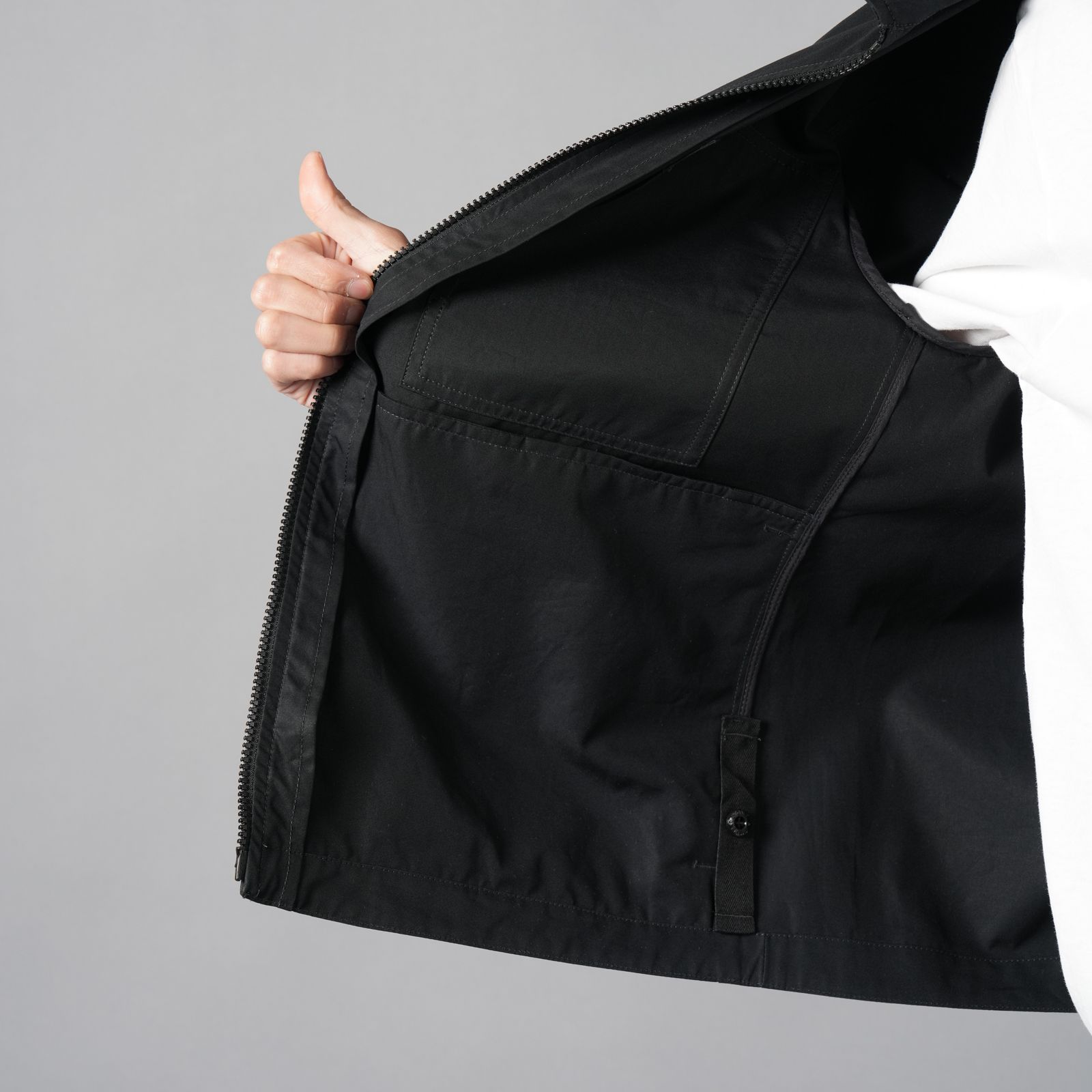 1200011 / ALL-WEATHER COTTON CANVAS_S.I. GHOST / シャツジャケット (ブラック)