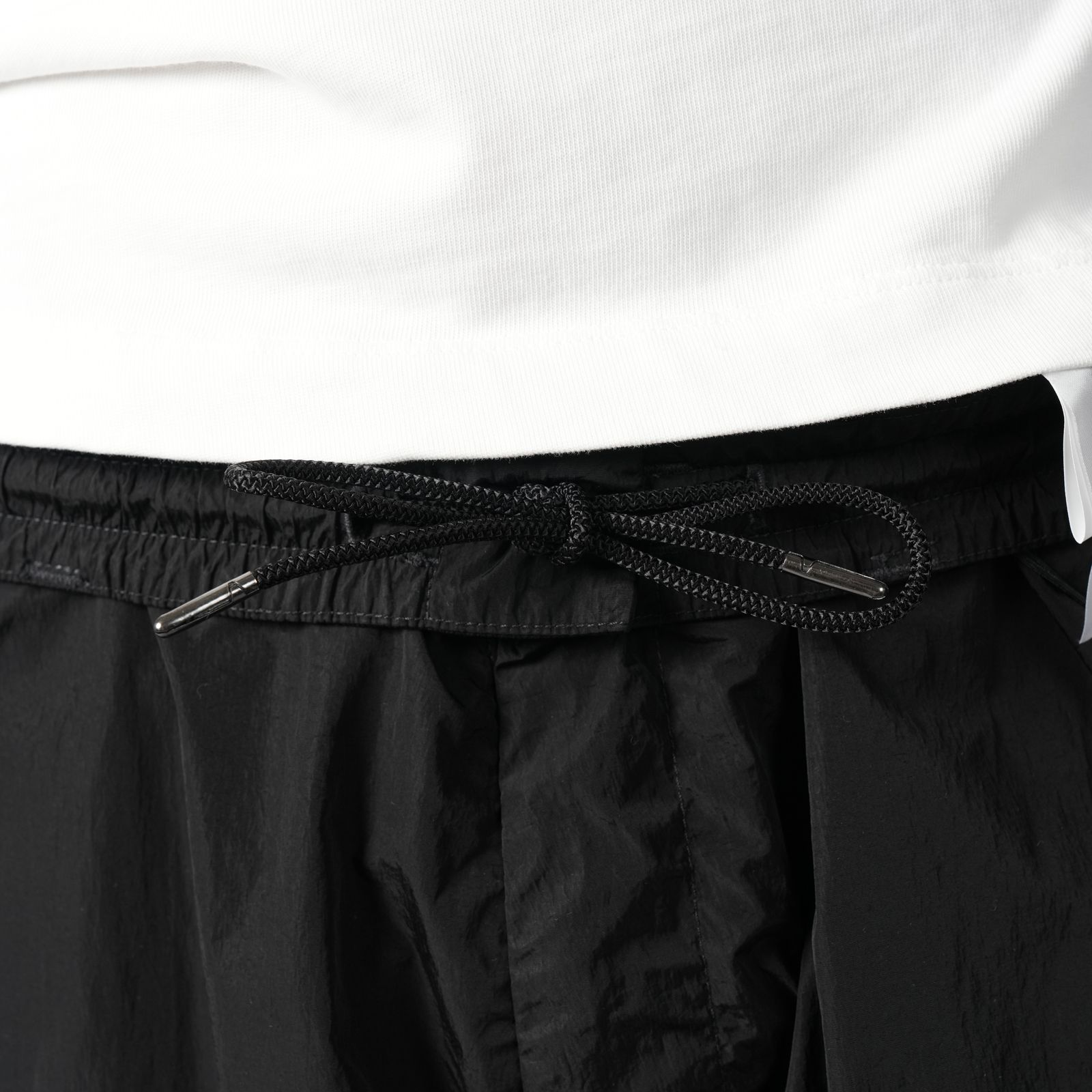 【残りわずか】CHROME-R BOXY SEAMLESS CARGO PANTA / カーゴパンツ (ブラック)