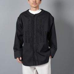 【ラスト1点】BASEBALL SHIRTS "C.R.E.A.M" (L/S) / ベースボールシャツ (ブラック)