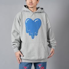 【ラスト1点】 HEART LOGO HOODIE /  ハートロゴ フーディー (グレー)