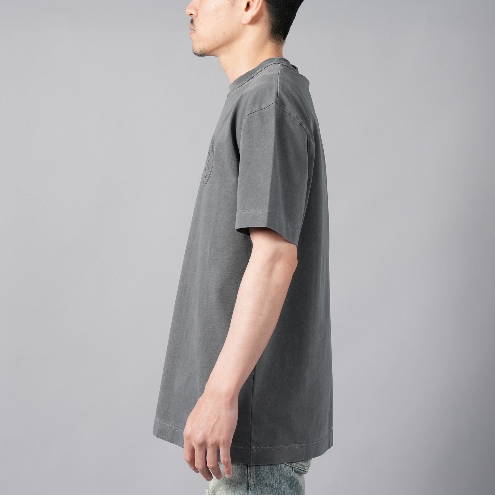 alexander wang - SHORT SLEEVE TEE WITH STATUE OF LIBERTY EMBOSS 