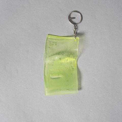 ACRYLIC KEYRING / アクリルキーリング / EURO / ユーロ (イエロー)