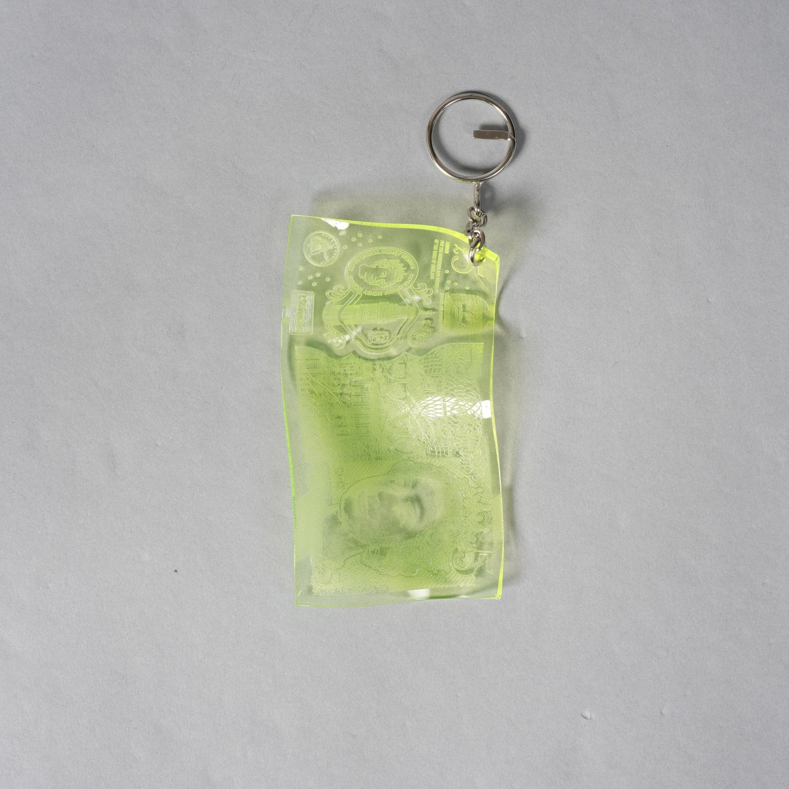 ACRYLIC KEYRING / アクリルキーリング / £ / ポンド (イエロー)