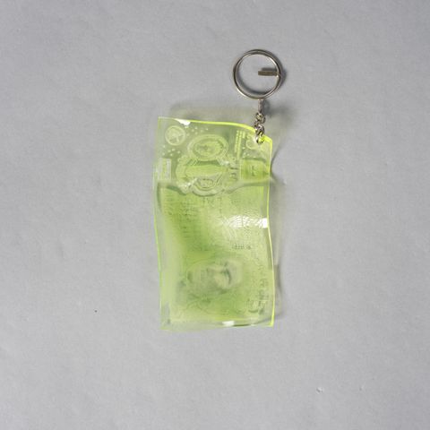 ACRYLIC KEYRING / アクリルキーリング / £ / ポンド (イエロー)