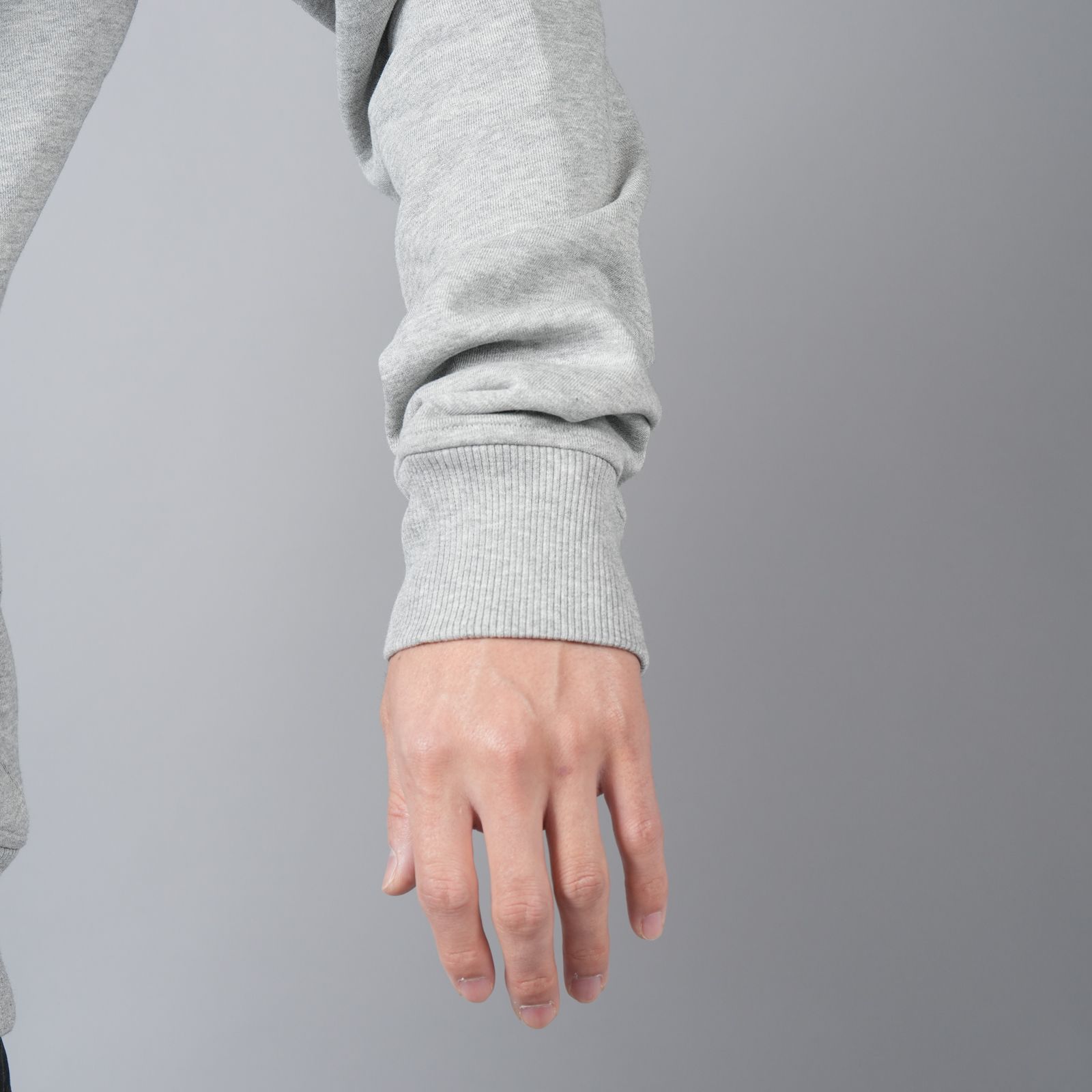【ラスト1点】 BALMAIN STITCH COLLAR SWEATSHIRT / バルマン ステッチカラー スウェットシャツ (グレー)