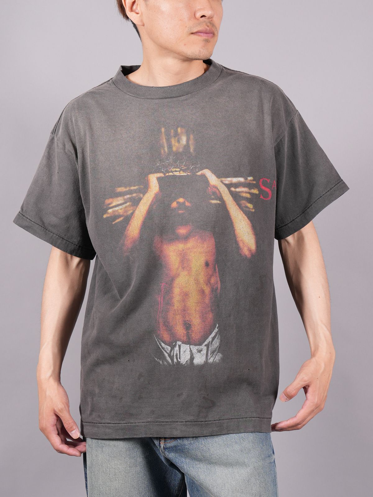 Saint Mxxxxxx 23ss Tシャツ WE LIVE HELL