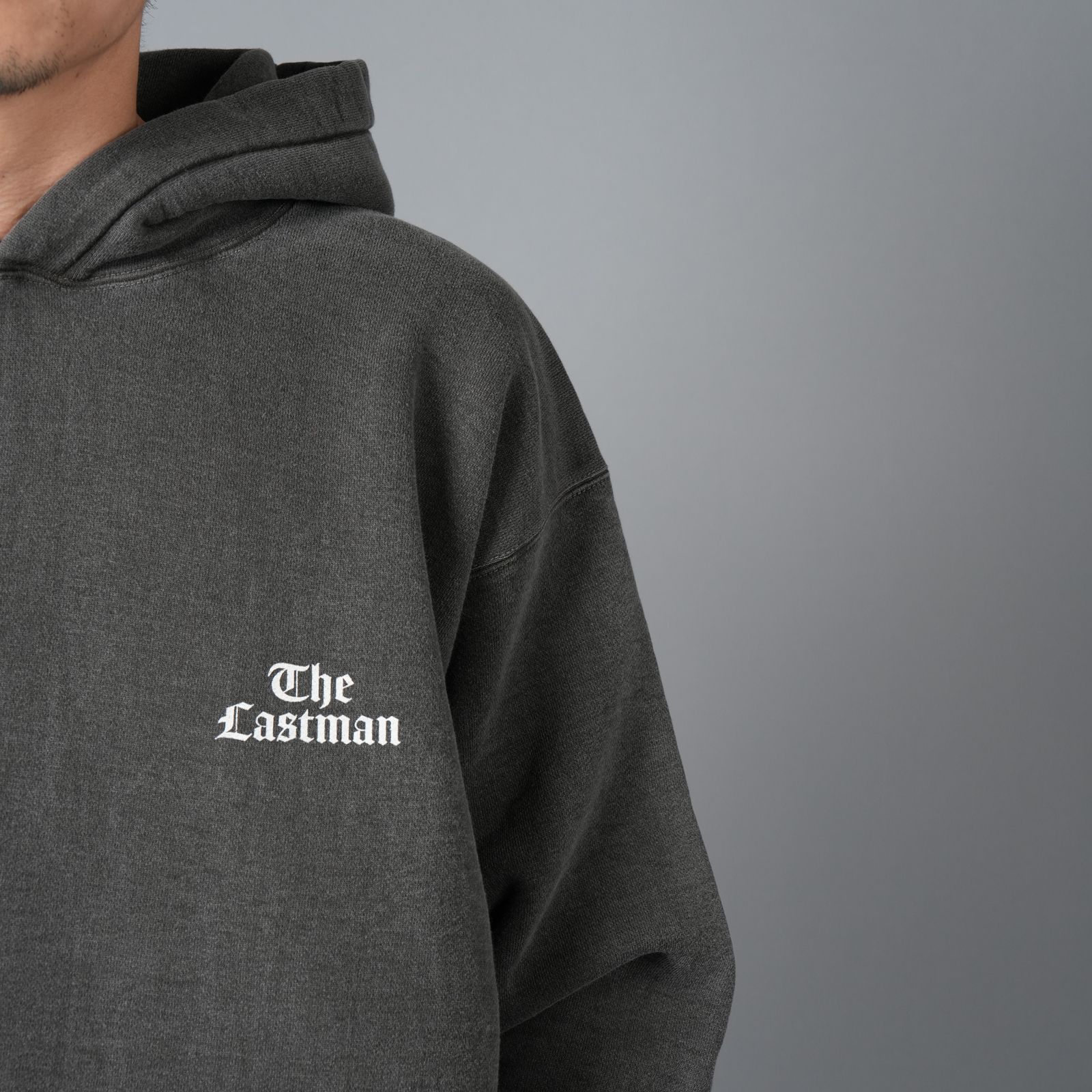 PRINTED HOODIE "TRUCKER" / プリント フーディー トラッカー / パーカー (ブラック)