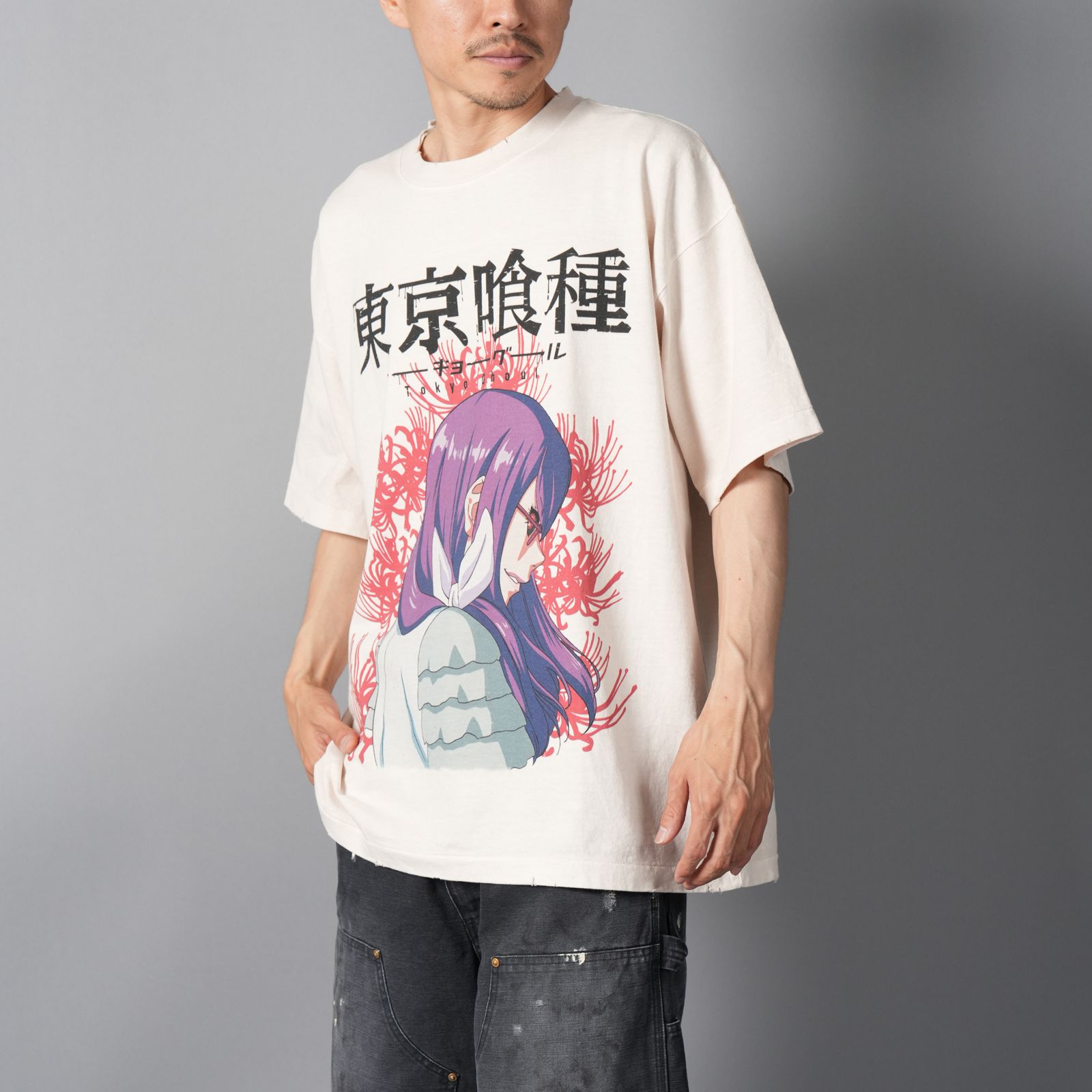 [東京喰種]  TTGM25SM007 / S/S T-Shirt  (LIZE)  / Tシャツ (ホワイト)