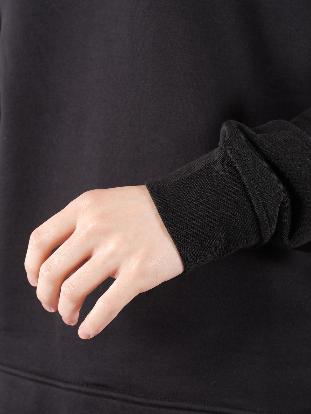 ラスト1点 / COTTON POLYESTER SEAQUAL® YARN FLEECE - SI MARINA / マリーナスウェット  トレーナー(ブラック)