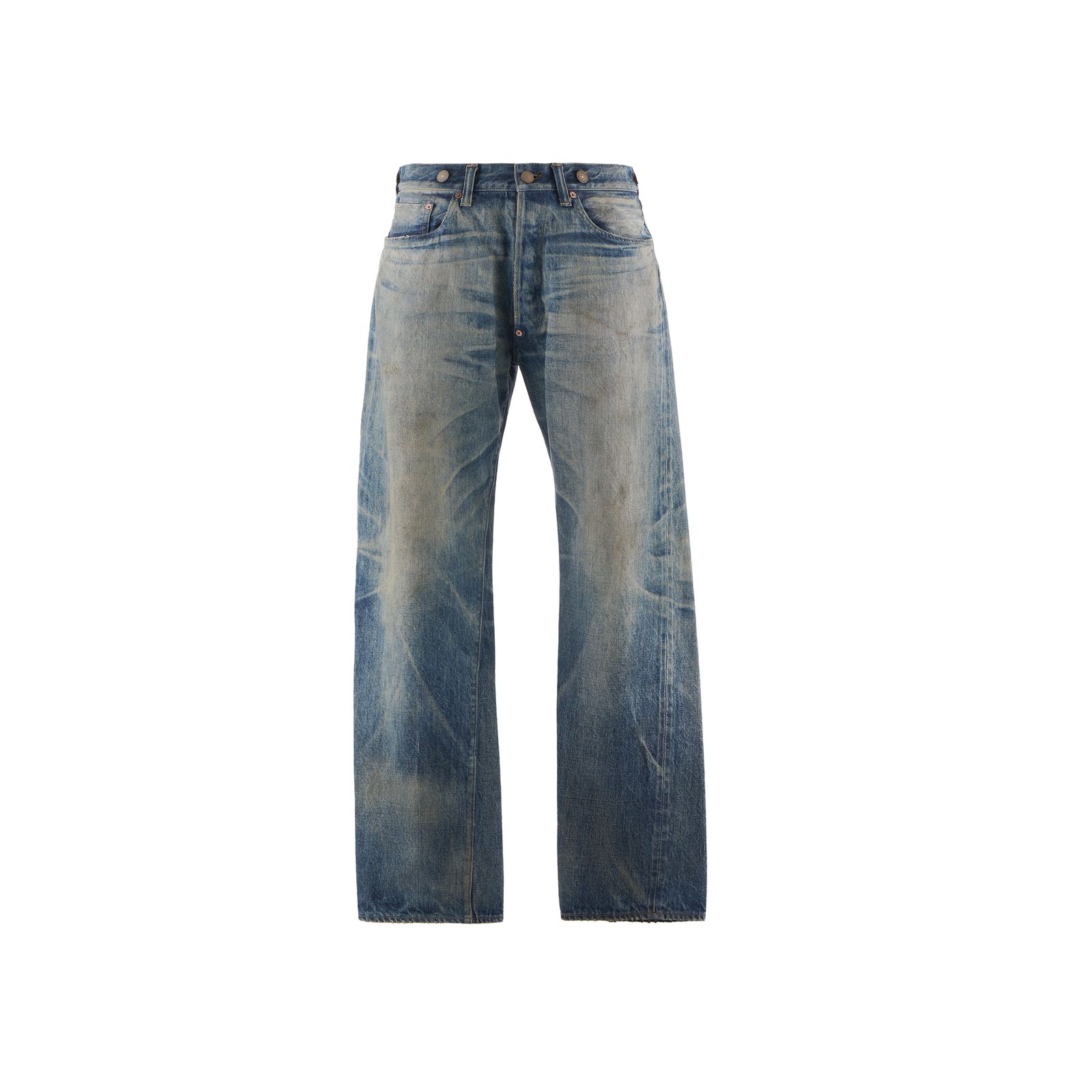 【コラボ】SM-HR1-0000-C60 / BB_DENIM PNT / 5PKTS DAMAGE / デニムパンツ (ブルー)