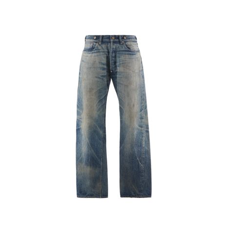 【コラボ】SM-HR1-0000-C60 / BB_DENIM PNT / 5PKTS DAMAGE / デニムパンツ (ブルー)