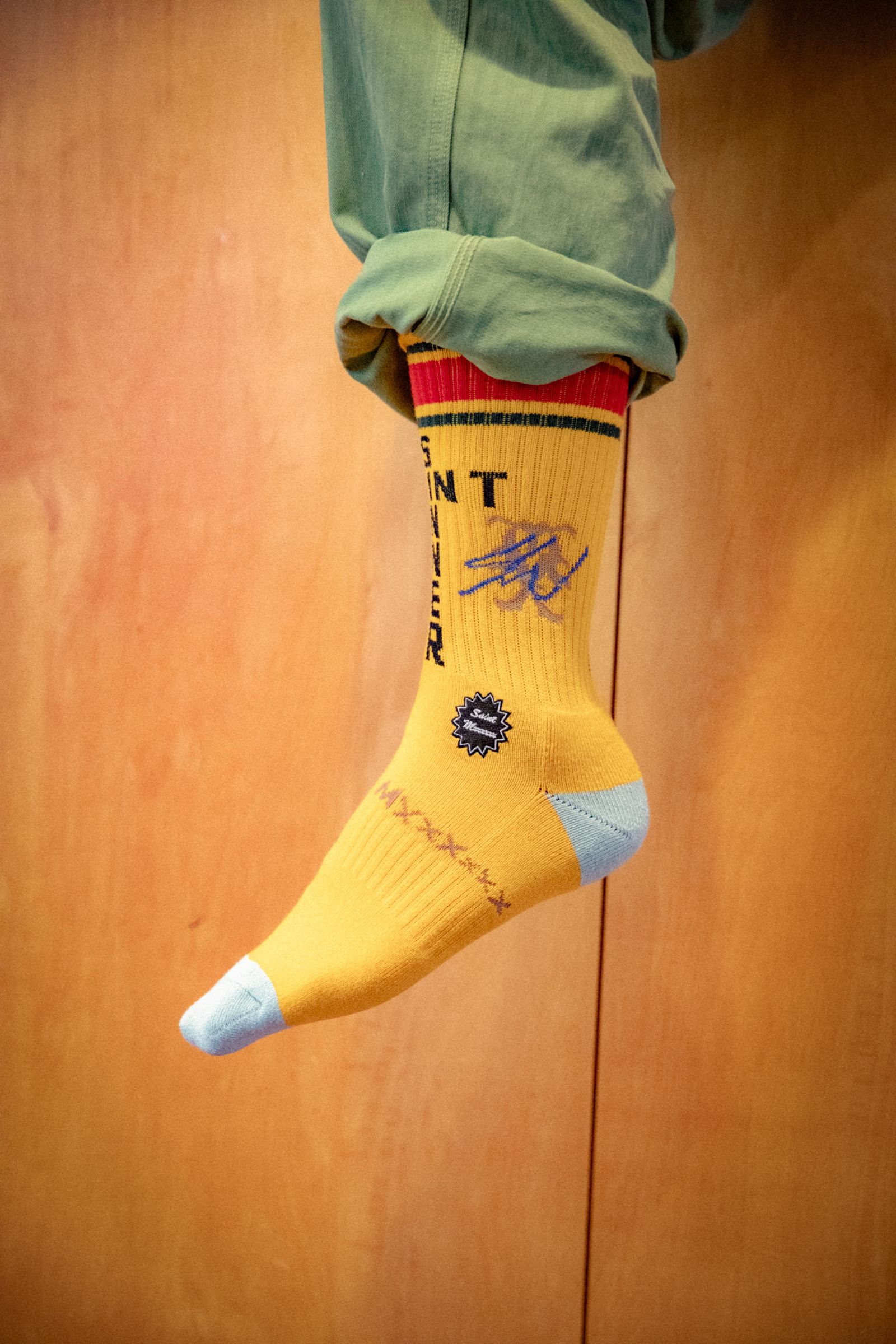 【コラボ】SM-MK8-0000-C15 / SW_SOCKS / SAINT SW / YELLOW / ソックス (イエロー)