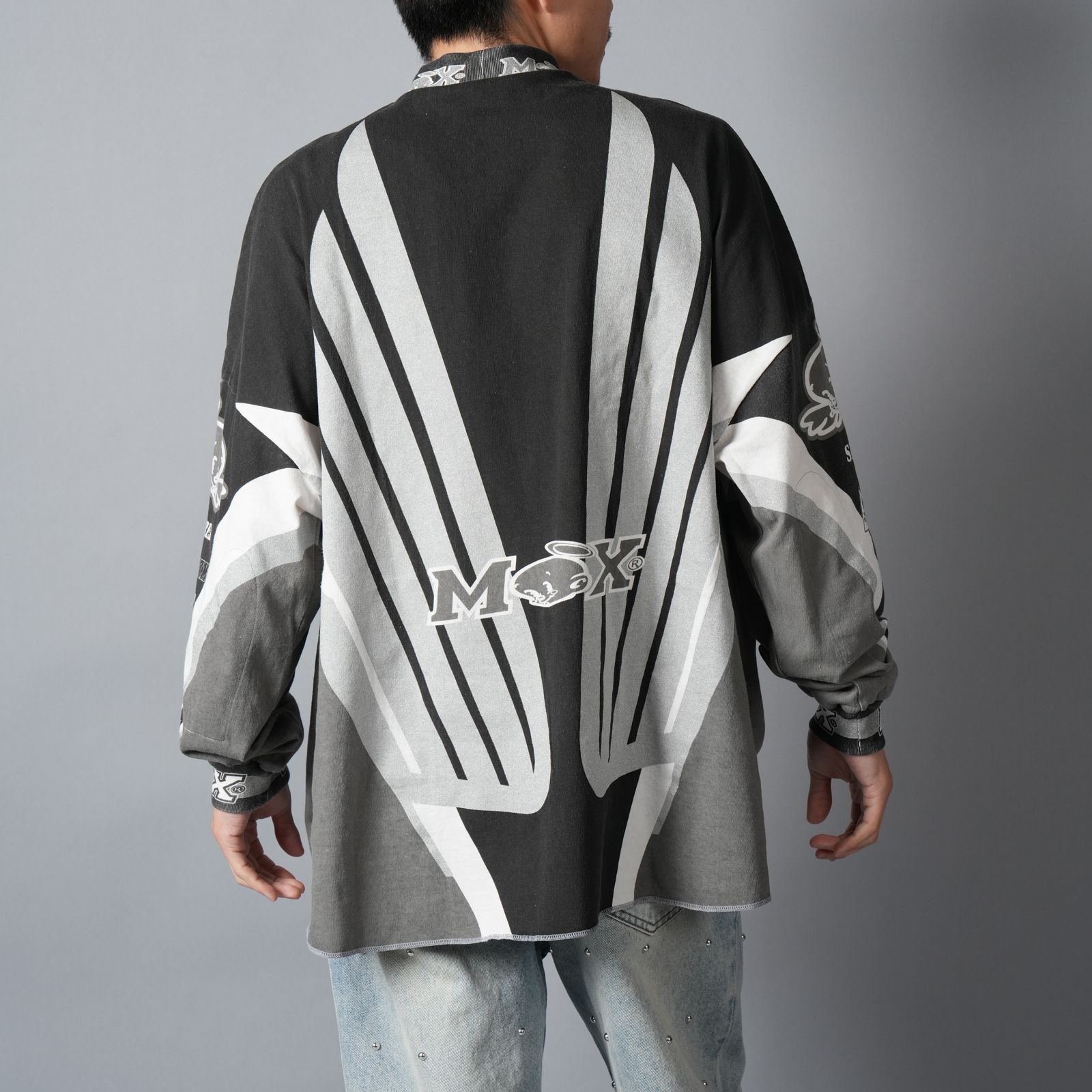 【ラスト1点】SM-MK8-0000-029 / LS T-SHIRT / SAINT MX / BLACK / ロンT・カットソー (ブラック)