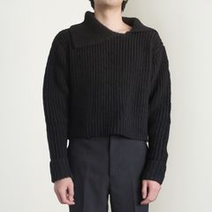 [予約商品]  RIB KNIT / リブニット (ブラック)