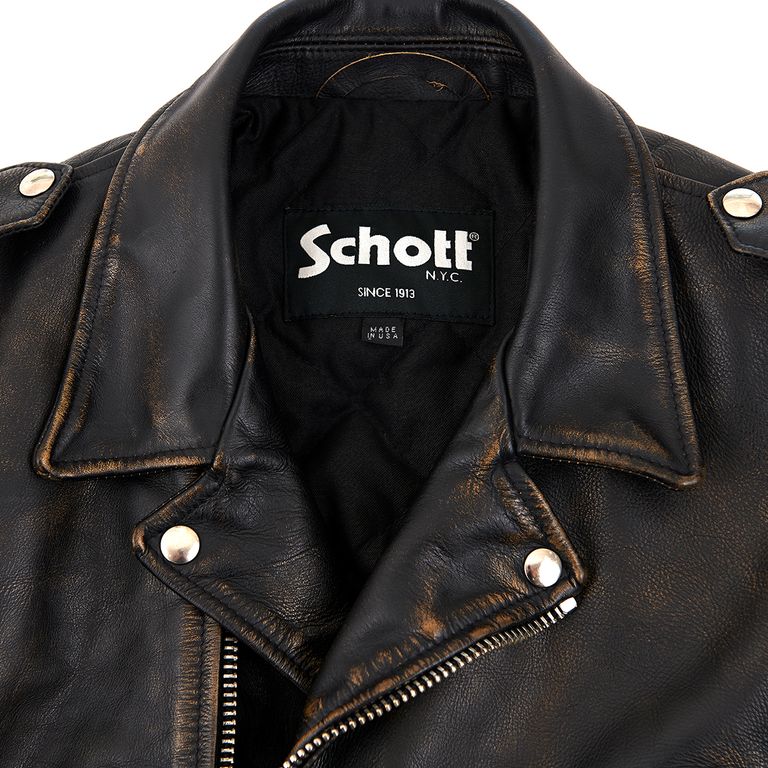 SAINT M×××××× - SM-A20-0000-028 / STMxSCHOTT LEATHER JKT / レザー 