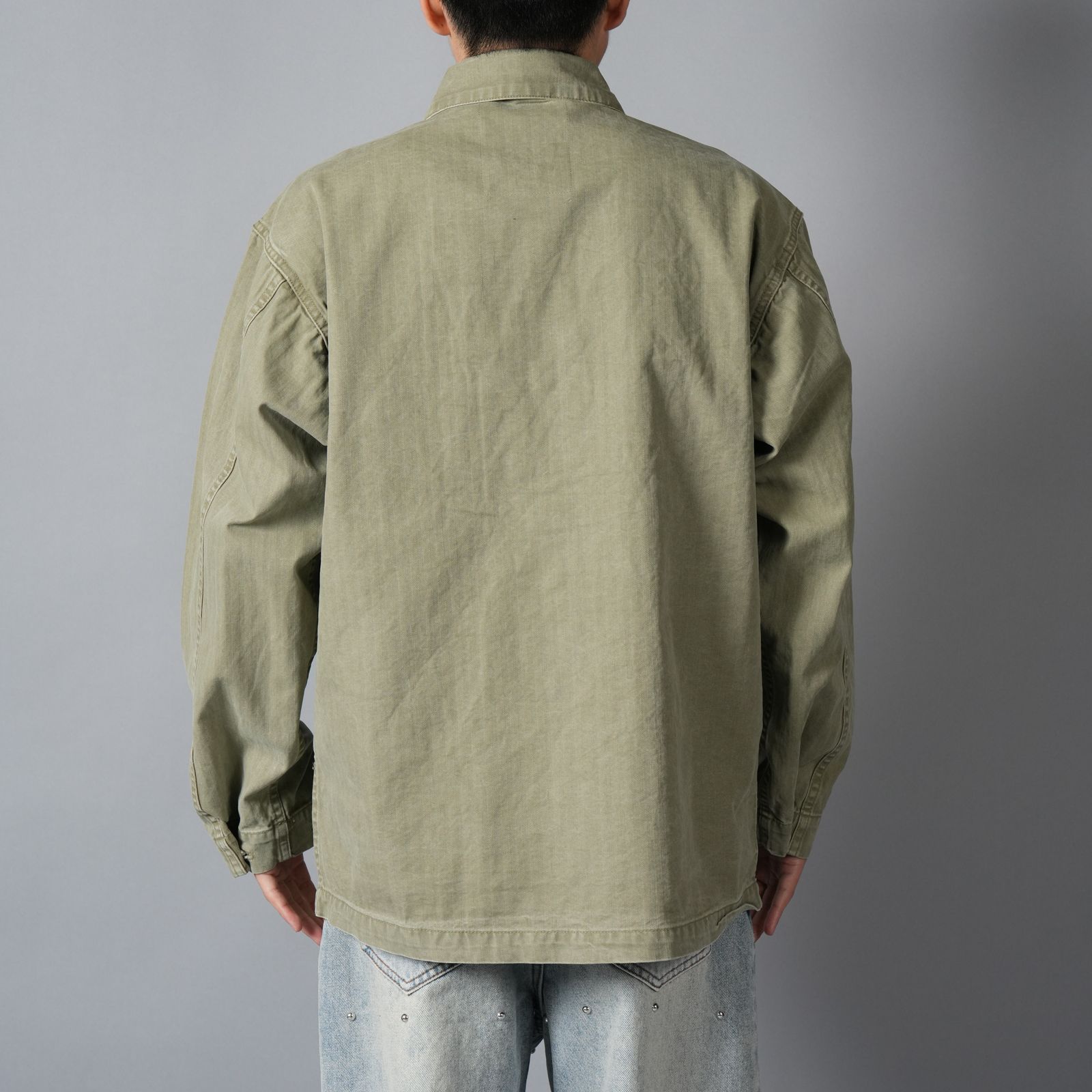 BEATNIK v2, button up / ミリタリージャケット (ミリタリーグリーン)