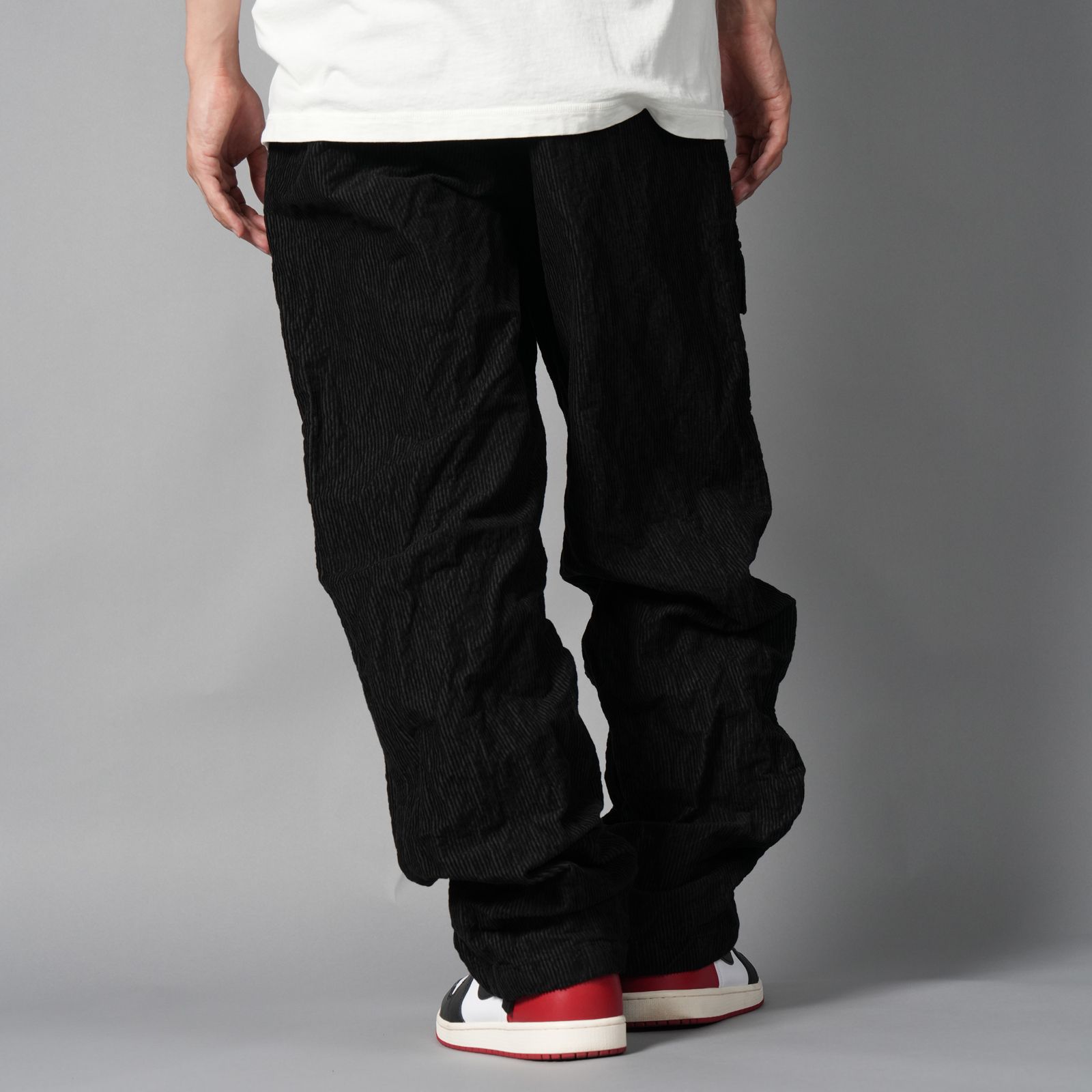 3100025 / WRINKLED CORDUROY 500-TC / コーデュロイパンツ [ルーズフィット](ブラック)