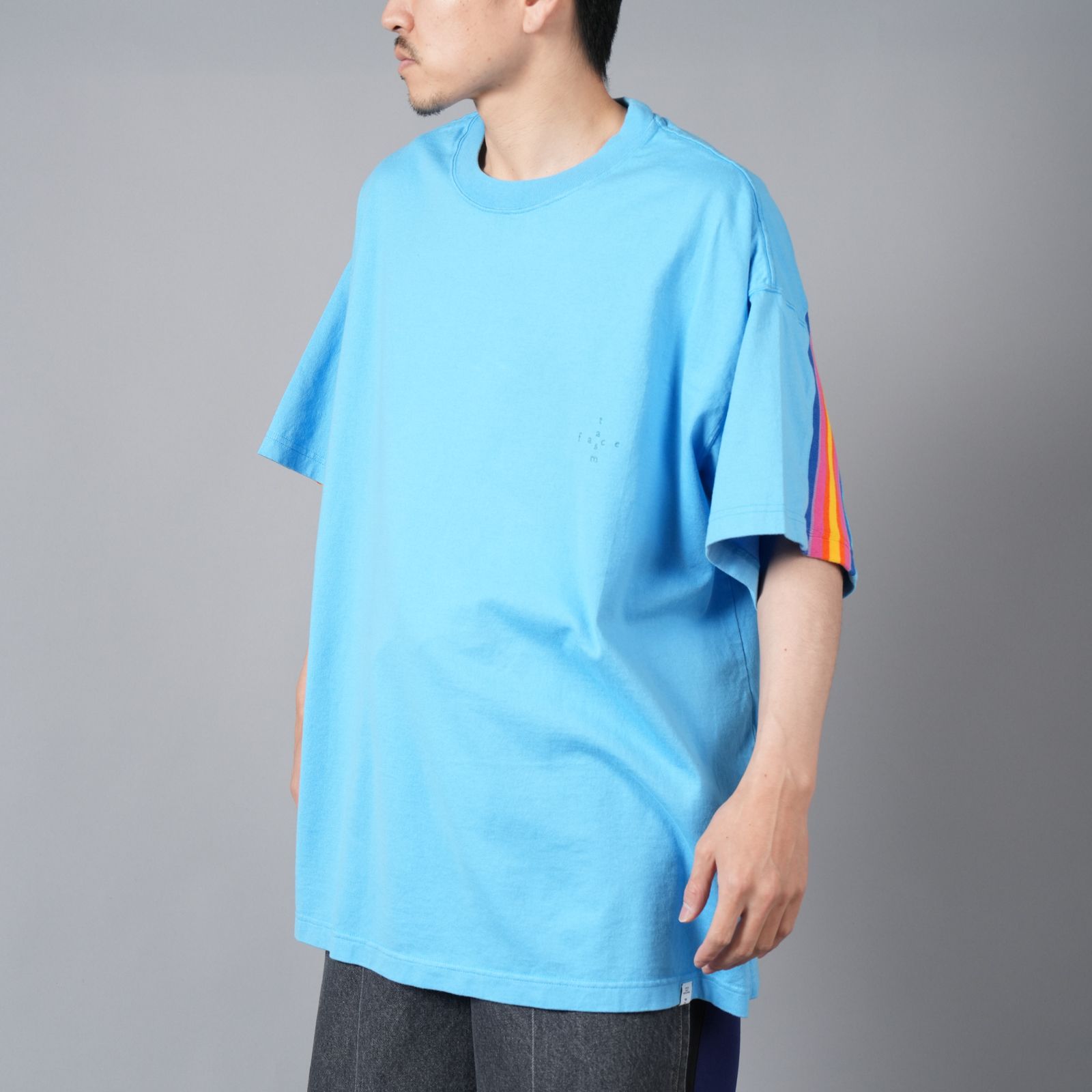 【ラスト1点】RIB BIG TEE / リブ ビッグ Tシャツ (ライトブルー)