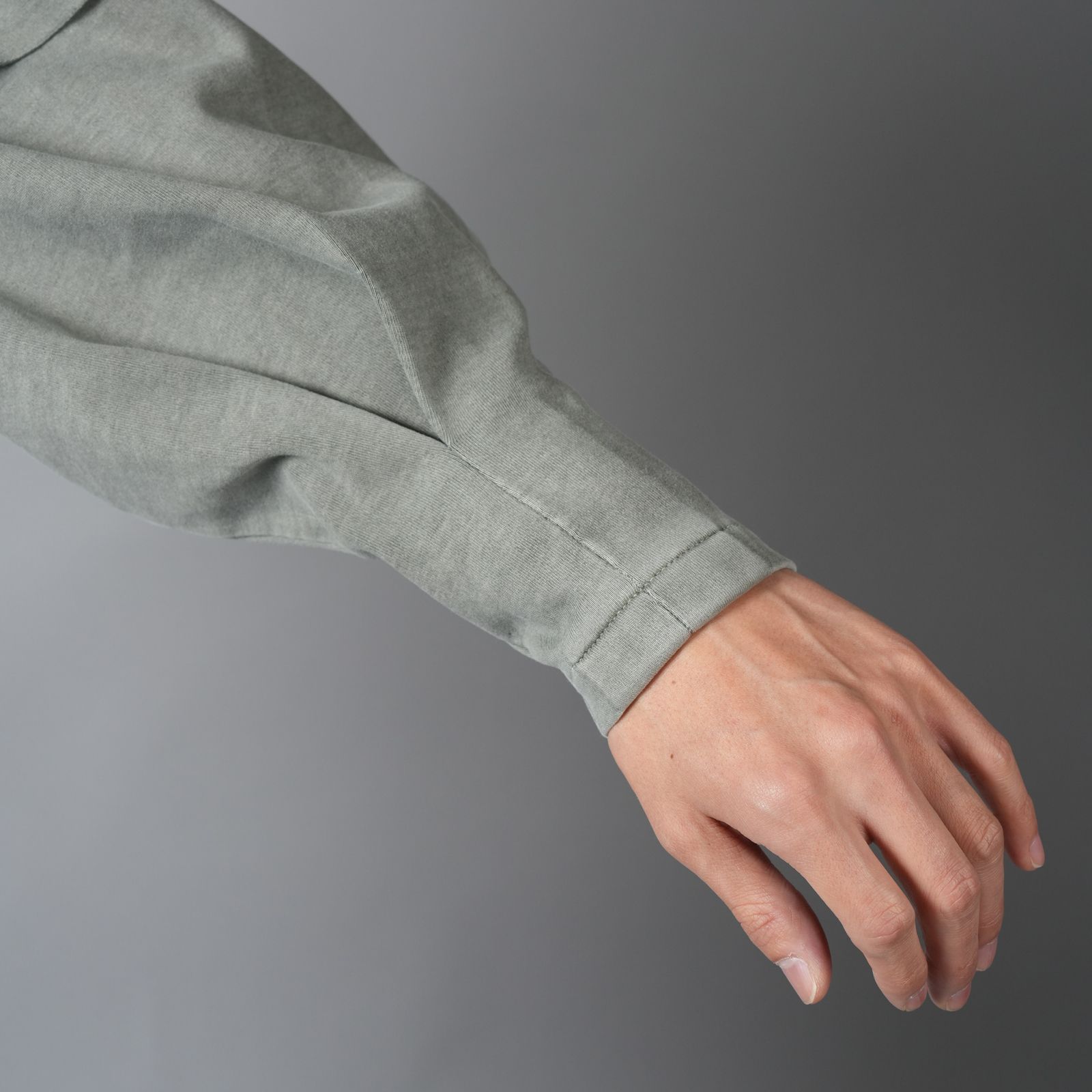 RAGLAN LAYERED LONGSLEEVE TEE / ラグラン レイヤード ロングスリーブT ロンT (セージフェード)