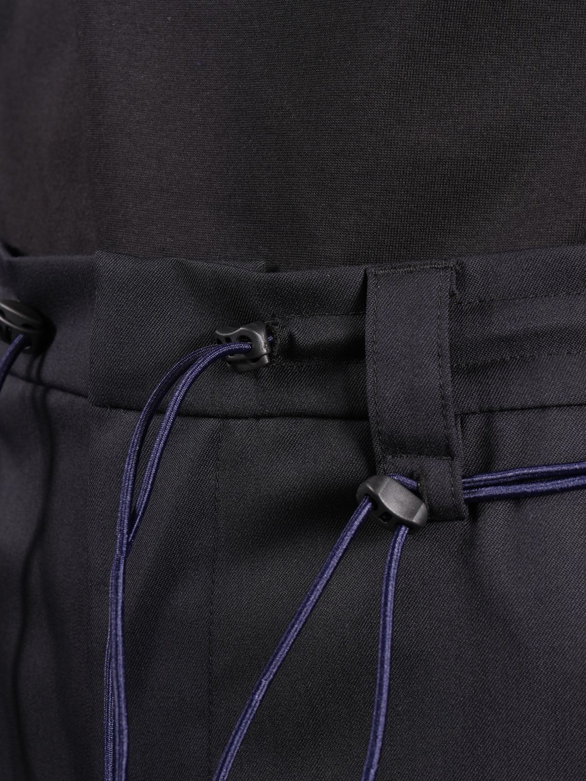 【ラスト1点】WATER REPELLENT WOOL STRETCH FLANNEL TAPERED SLACKS / スラックス (ネイビー)