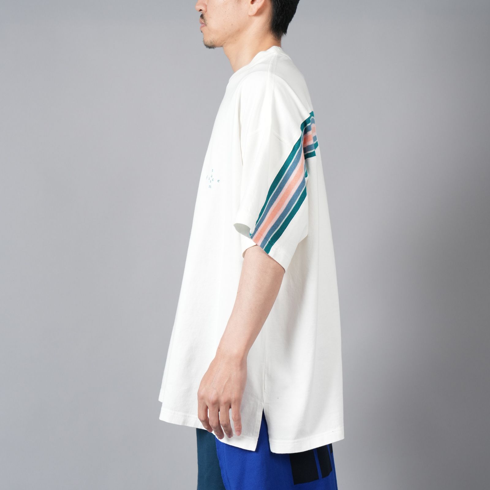 RIB BIG TEE / リブ ビッグ Tシャツ (ホワイト)