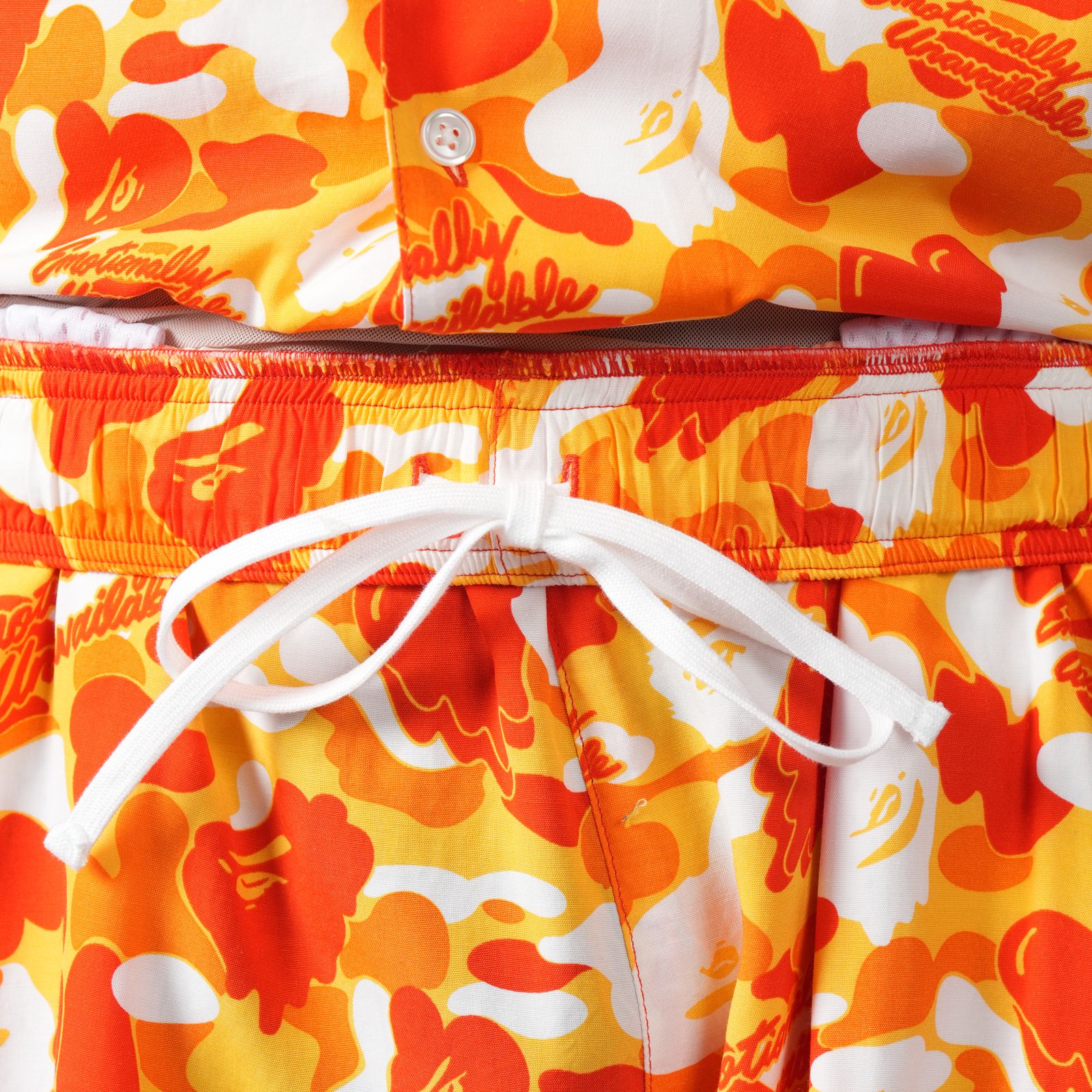【コラボ】EU-MK8-0000-C04 / EU APE ALOHA SHORTS / ORANGE / ショーツ (オレンジ)