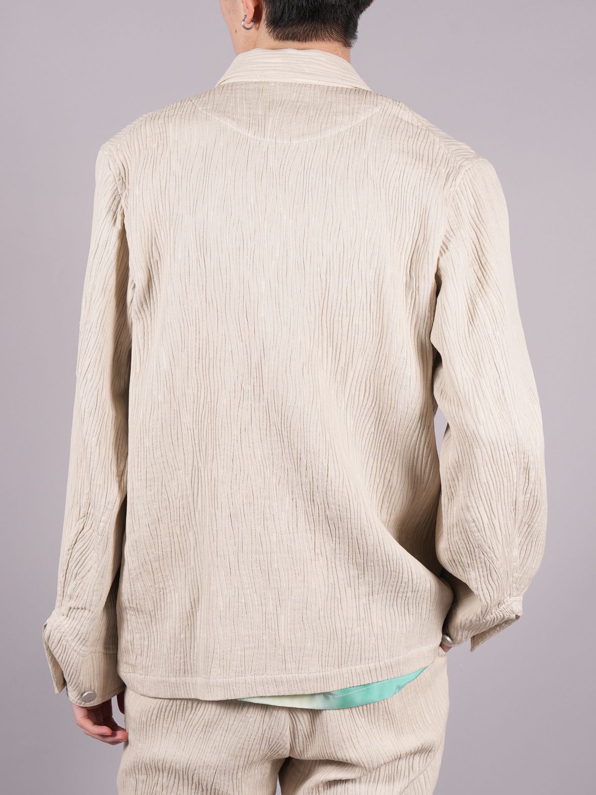 【ラスト1点】 CREPE WORK JACKET / クレープワークジャケット (ベージュ)