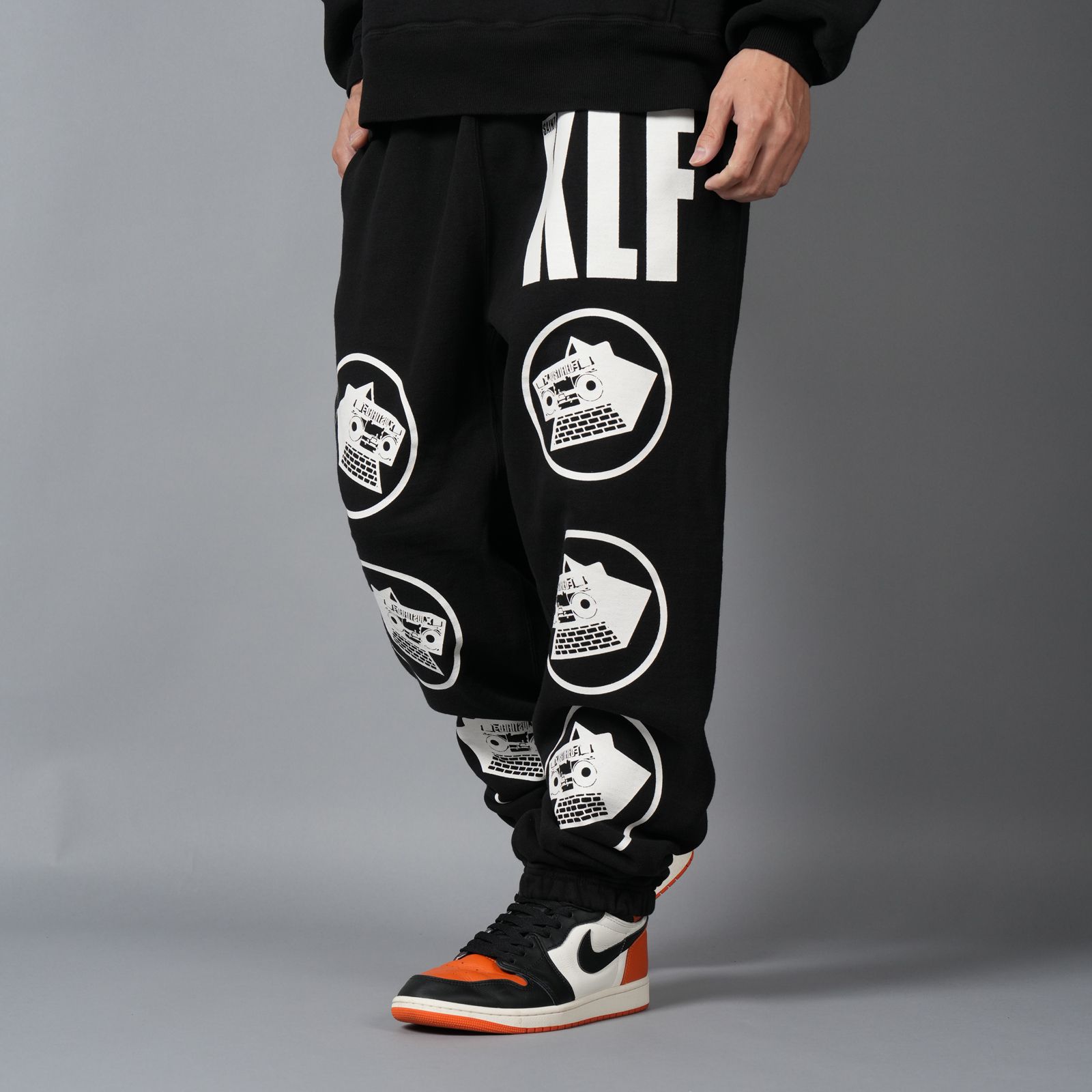【残りわずか】SM-HR1-0000-C07 / KLF_SWEAT PANTS / KLF / BLACK / スウェットパンツ (ブラック)