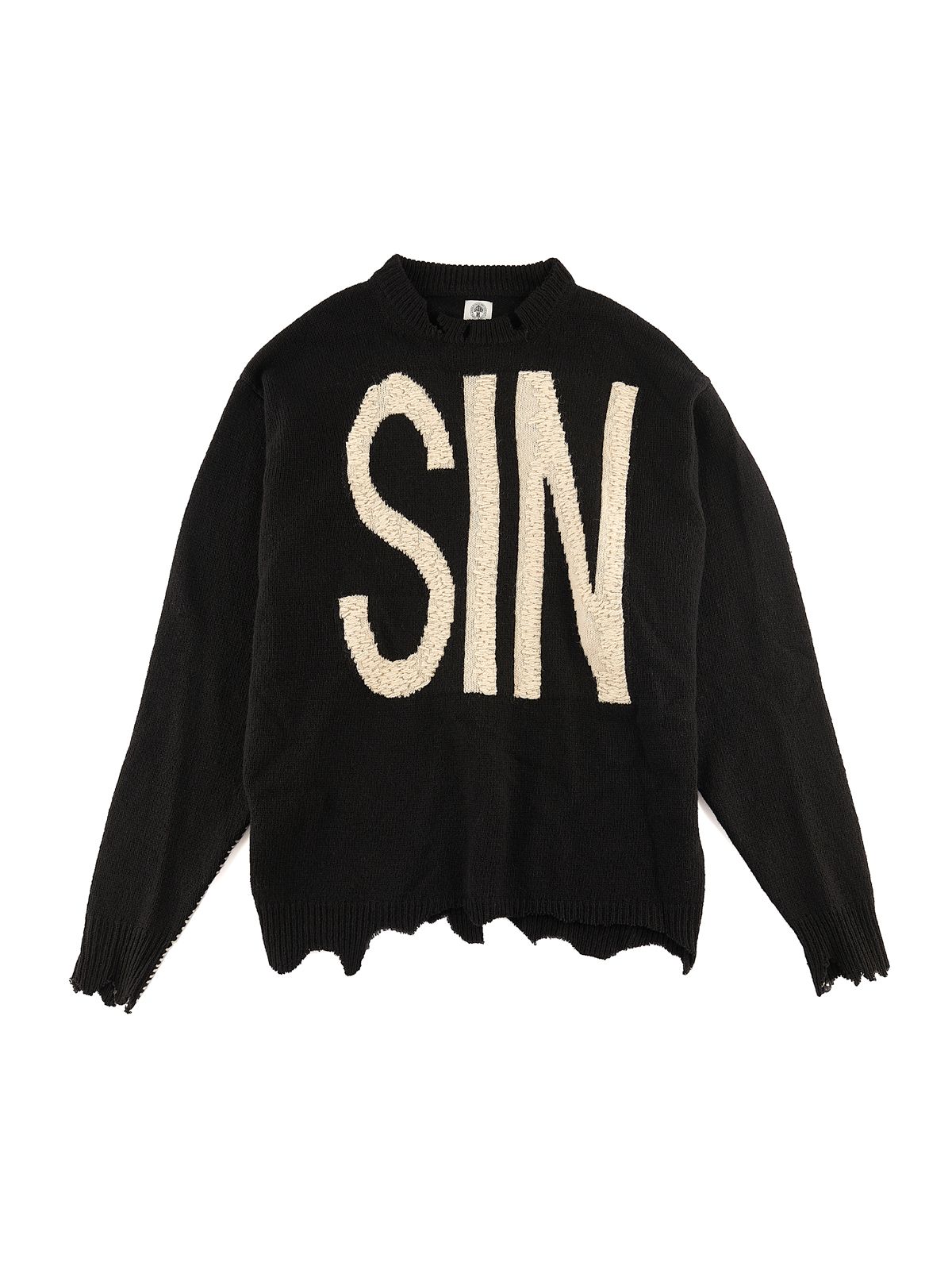 SAINT M×××××× - SM-A22-0000-033 / KNIT /CLF /BLACK / ウールセーター / カリフォルニア (ブラック)  | Confidence