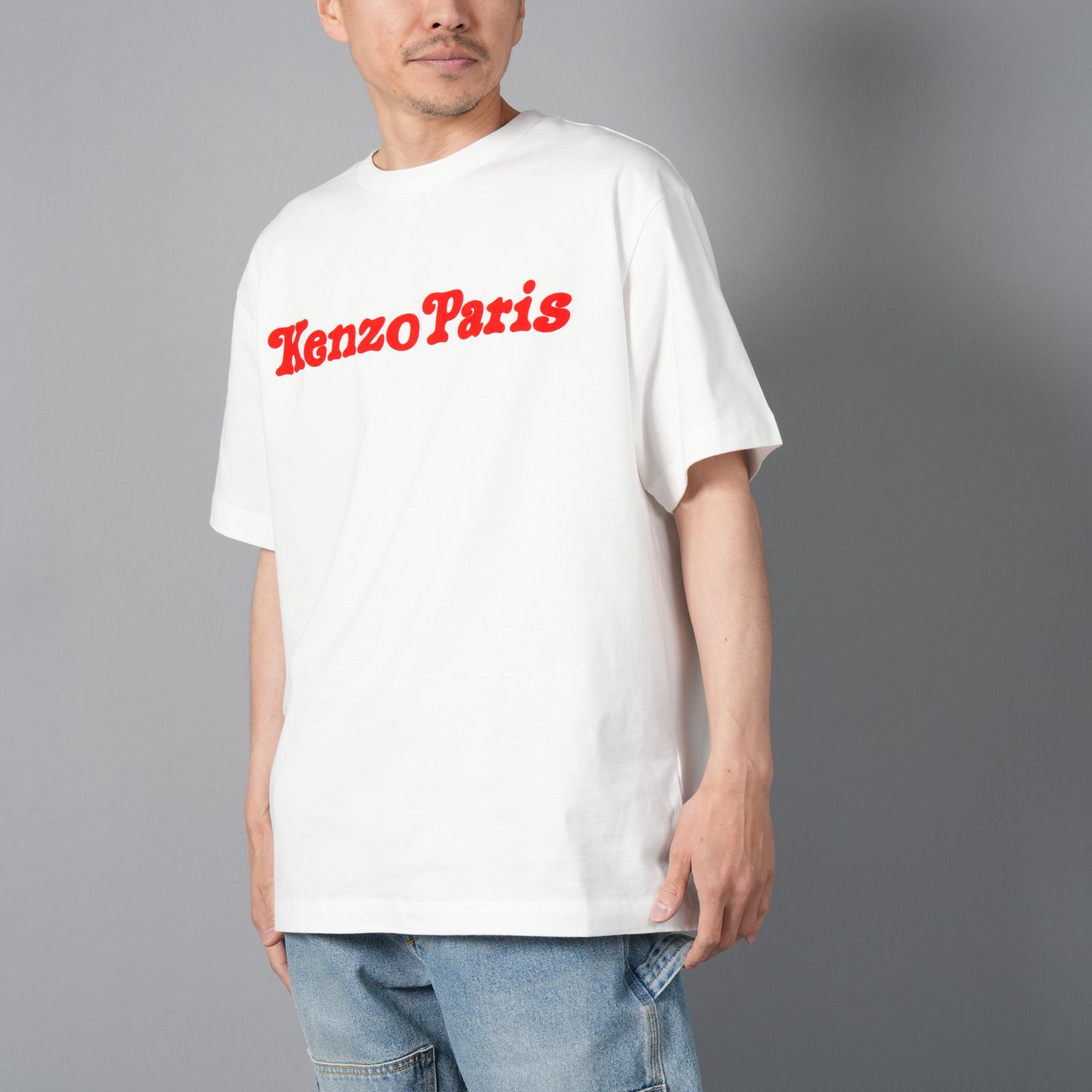 【ラスト1点】【限定】VERDY COLLECTION OVERSIZE TSHIRT / 'KENZO by Verdy' エンブロイド オーバーサイズ Tシャツ (ホワイト)
