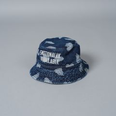 EU-HR8-0000-005 / EU LOGO BUCKET HAT / BLUE / ロゴ バケットハット (ブルー)