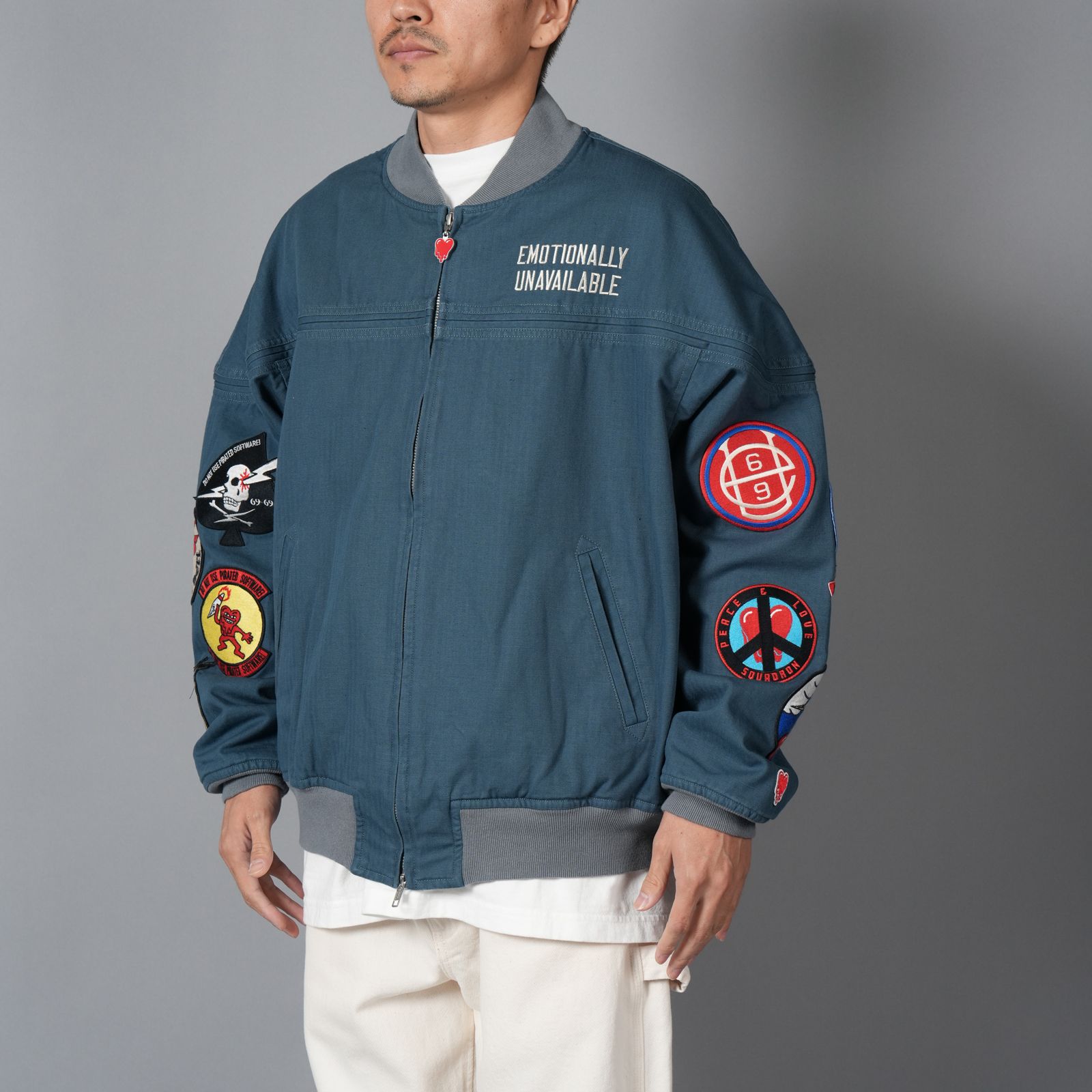 【ラスト1点】EU PATCH JACKET / パッチジャケット (ブルーグレー)