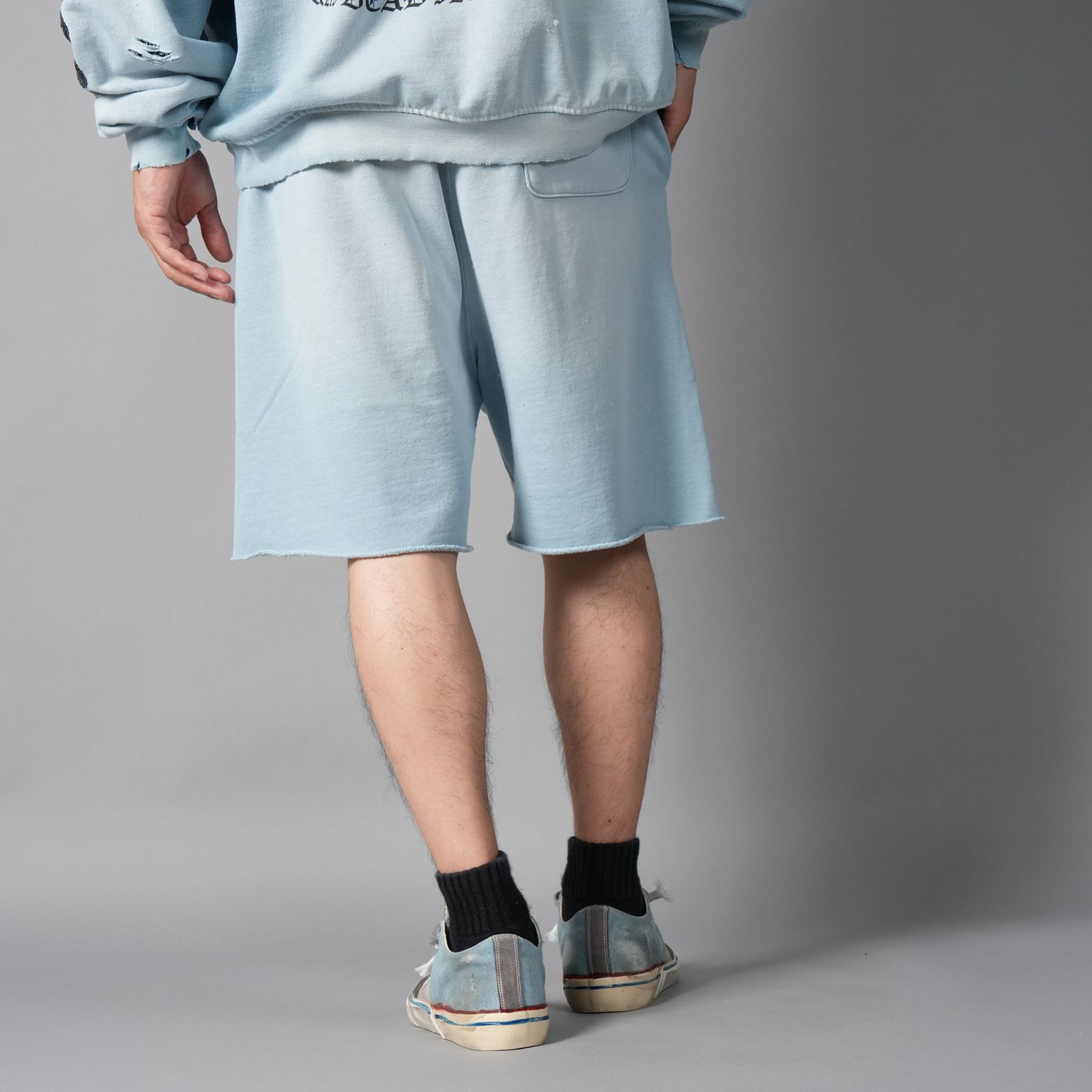 BOBBY DRISCOLL SWEAT SHORT / スウェットショーツ (ブルー)