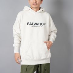 【ラスト1点】PRINTED HOODIE "SALVATION" / フーディー・パーカー (オートミール)