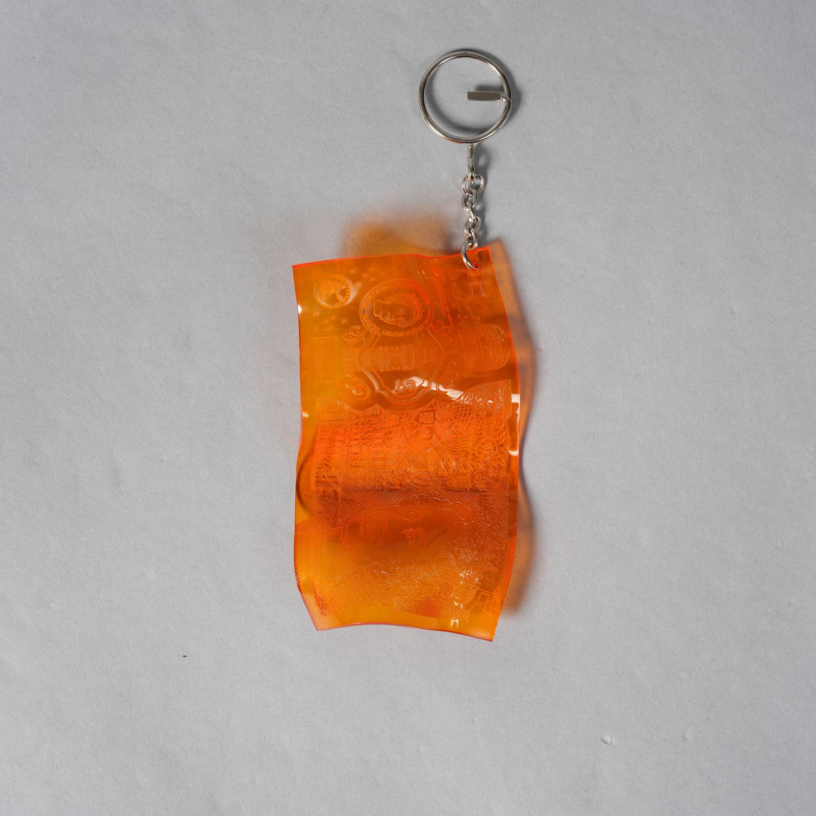 ACRYLIC KEYRING / アクリルキーリング / £ / ポンド (オレンジ)