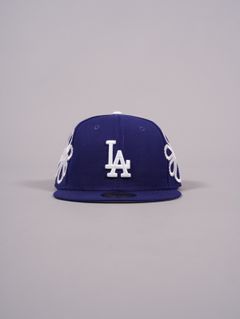 【残りわずか】 ROYAL LA W/WHITE DODGERS FITTED /  59FIFTY / ベースボールキャップ 【カスタム】  (ブルー/グレー)
