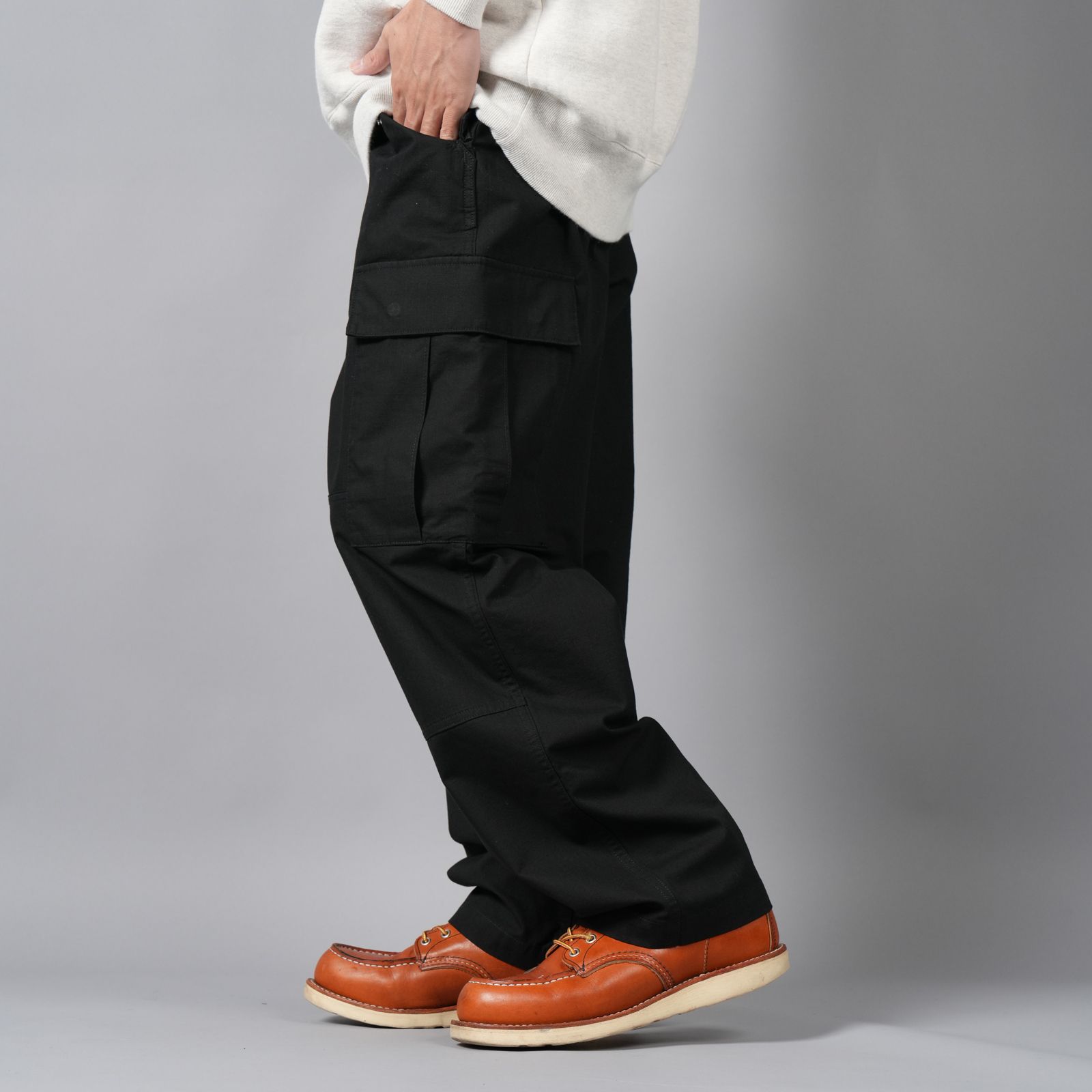 【ラスト1点】RIPSTOP CARGO PANTS / リップストップカーゴパンツ (ブラック)