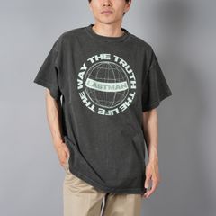 【ラスト1点】PRINTED TEE SHIRTS "GLOBE" / Tシャツ (ブラック)