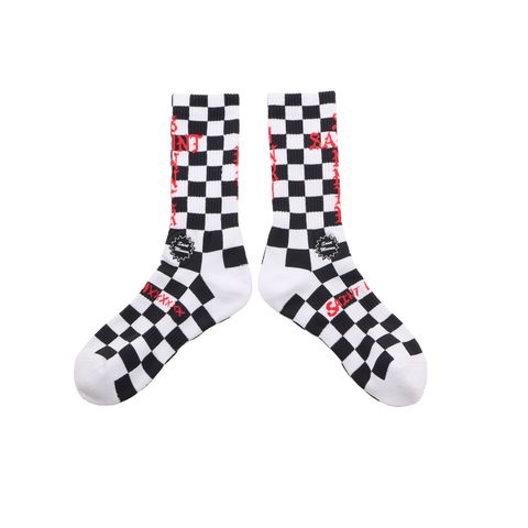 【ラスト1点】SM-HR1-0000-117 / SOCKS / SINNER / BLACK+RED / ソックス (ブラック/レッド)