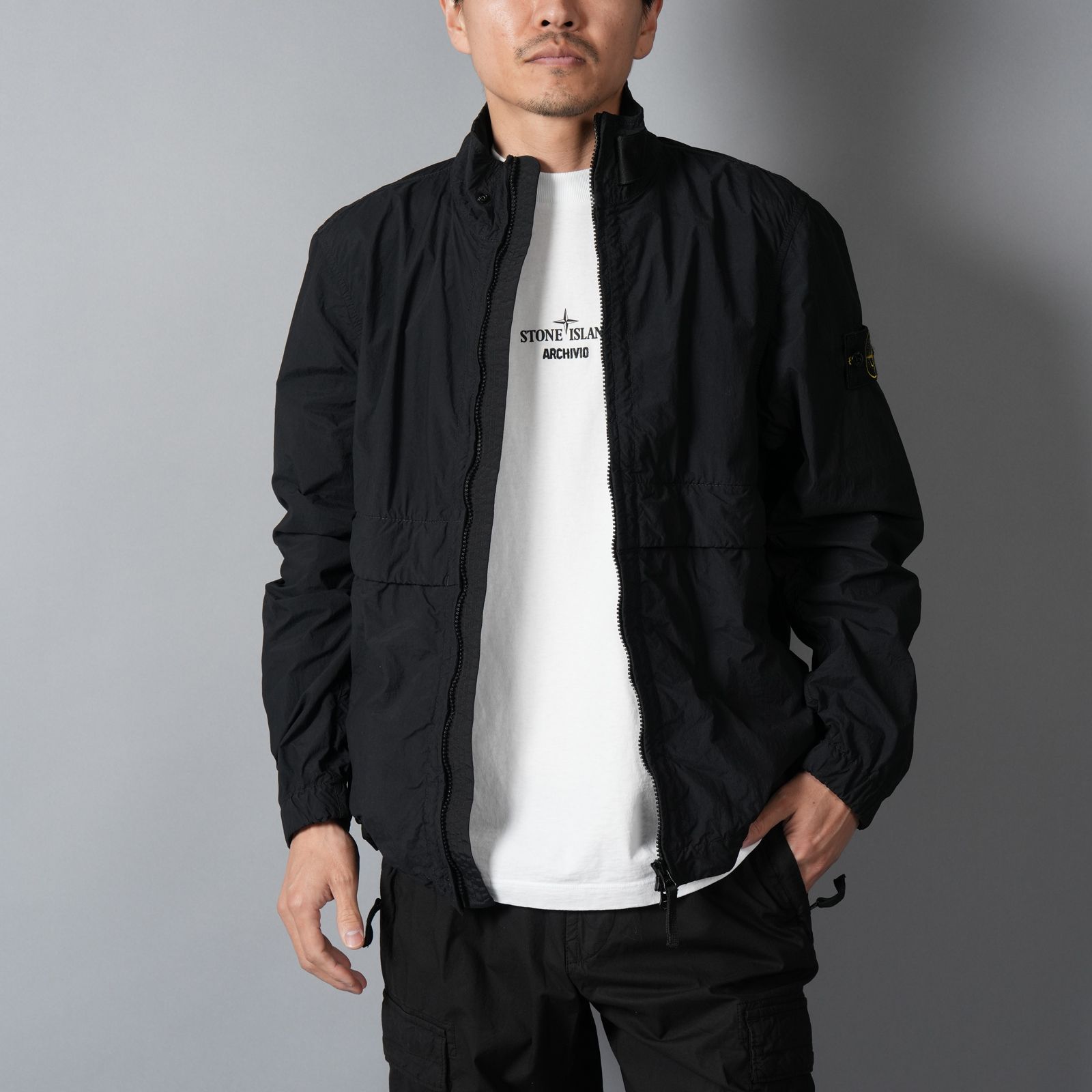 4100056 / NYLON SMERIGLIATO-TC / JACKET / ジャケット (ブラック)