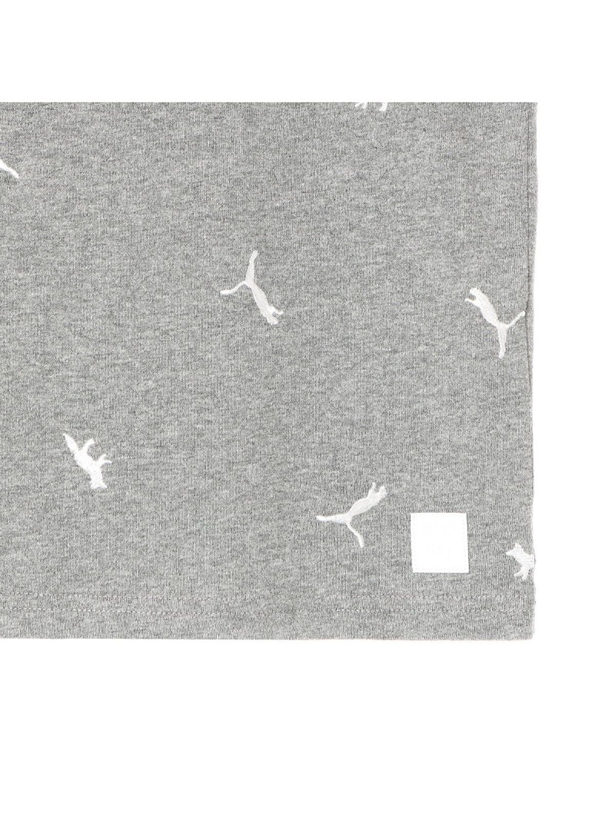 ラスト1点 / PUMA X MAISON KITSUNE AOP TEE / プーマ / メゾン キツネ Tシャツ (ミディアム グレー ヘザー)