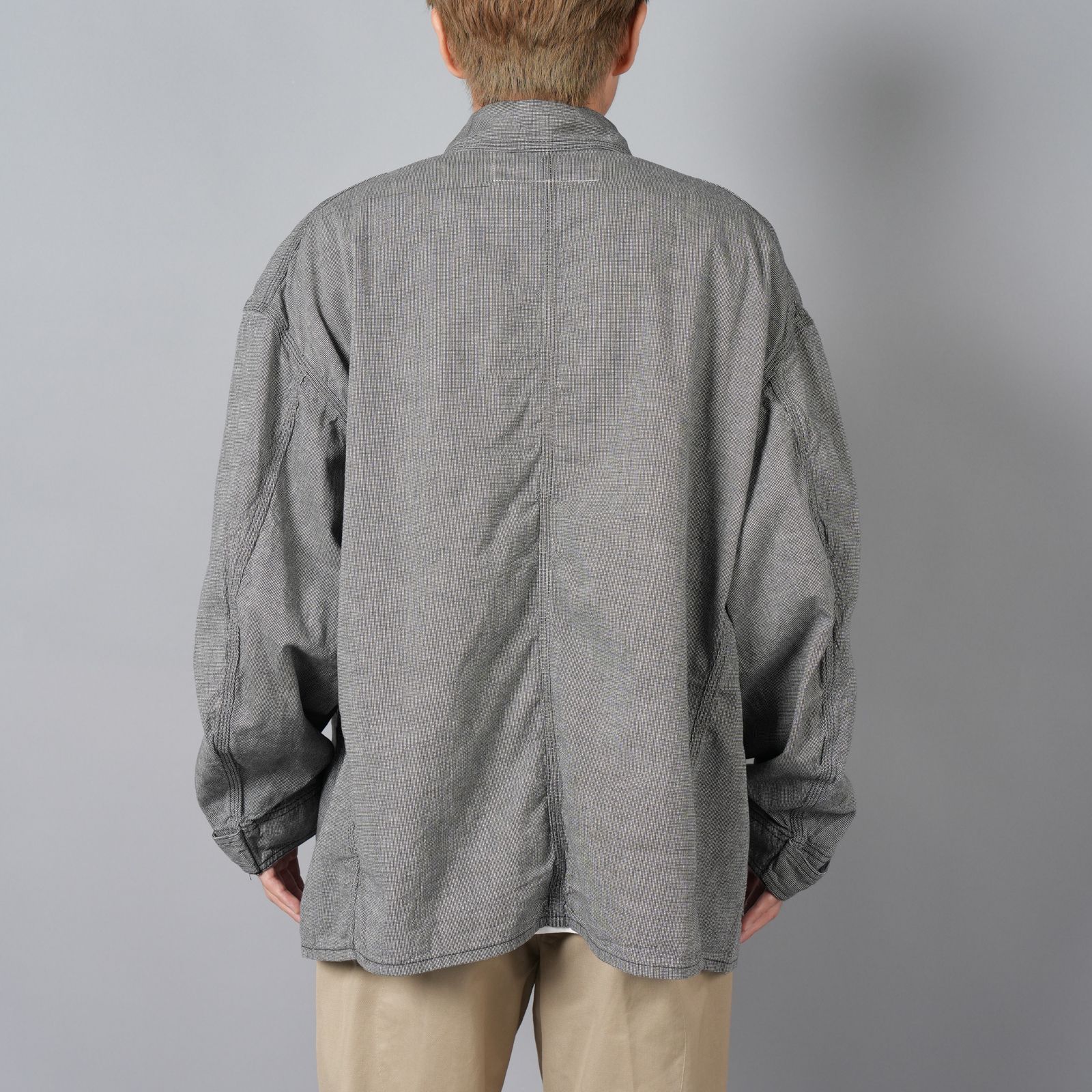 【ラスト1点】【限定】 SM-YS1-0000-C54 / BB_DENIM JKT / STRIPE / BLUE / ワークジャケット (ブルー)